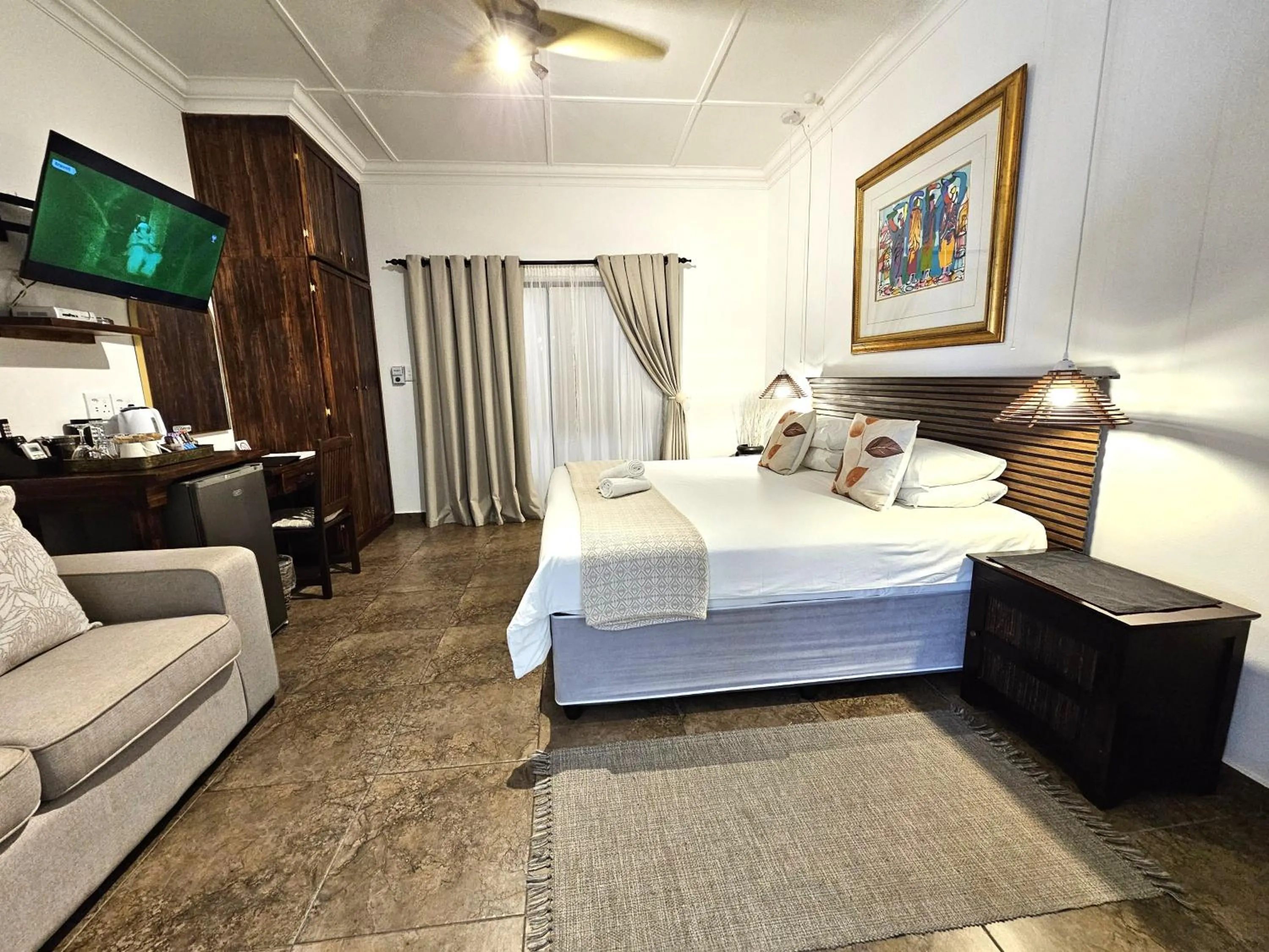 Bed in Leopard Corner Lodge