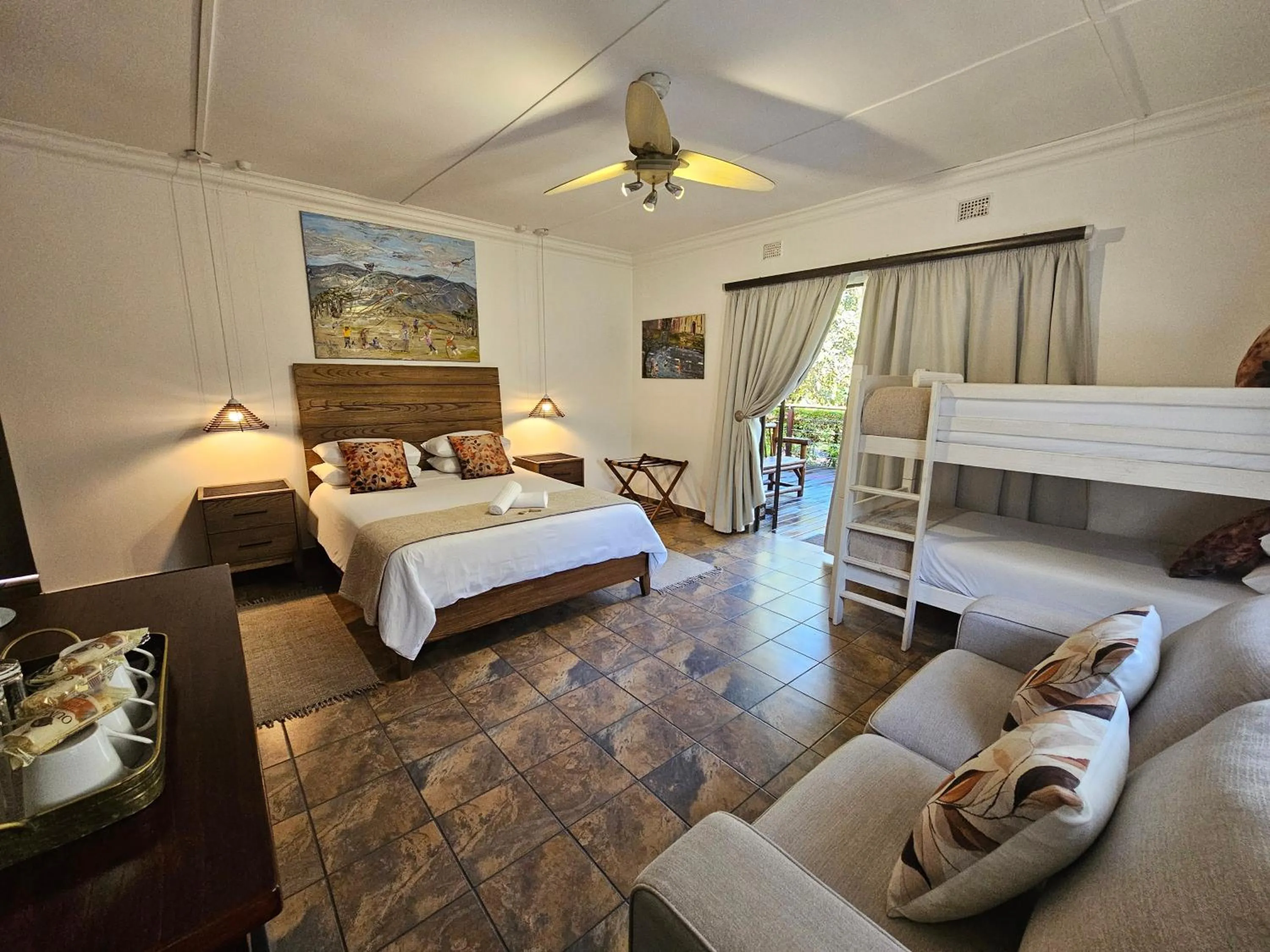 Bed in Leopard Corner Lodge