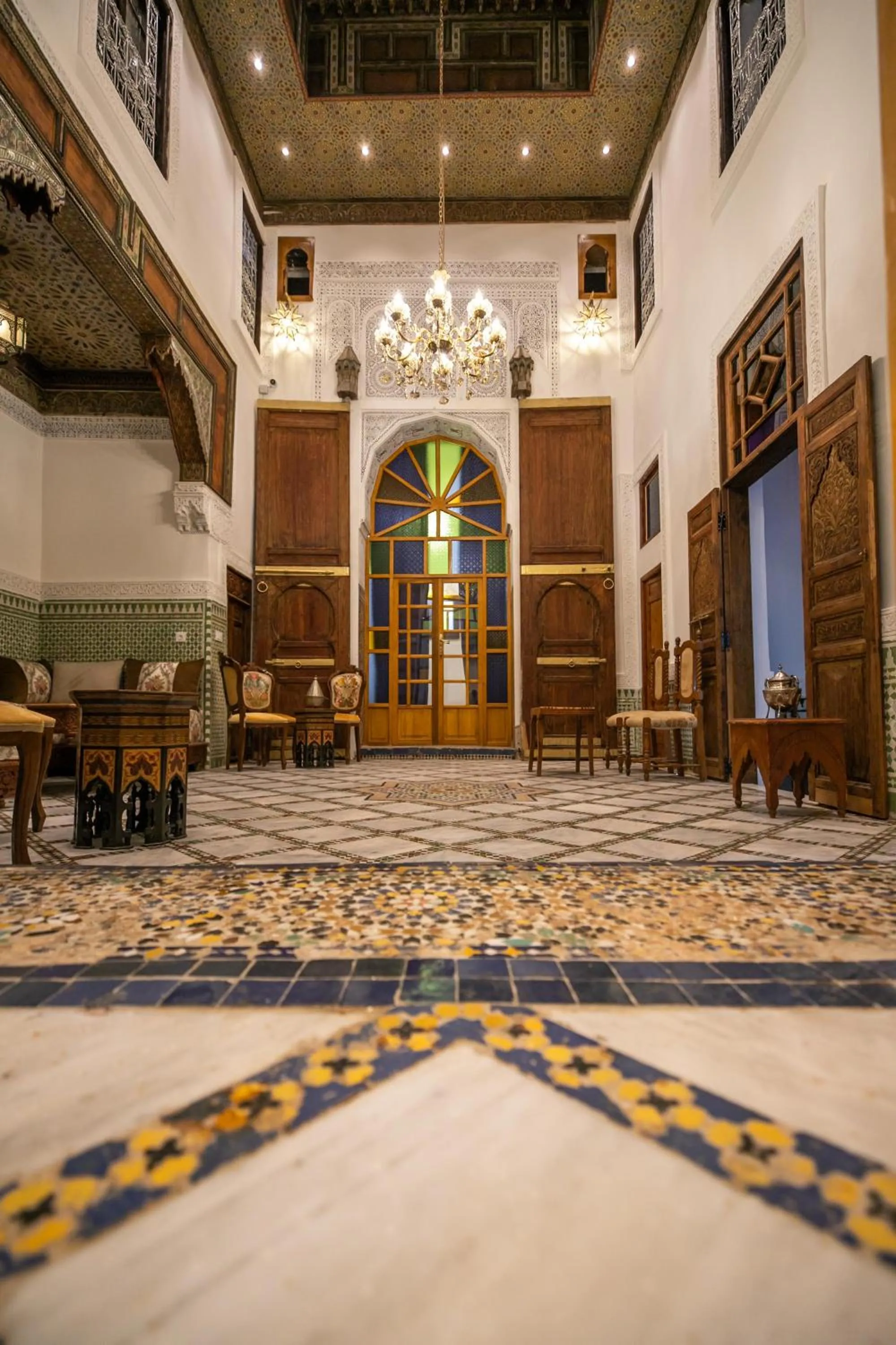 Seating area in Dar Usham Fes Luxury Guest House