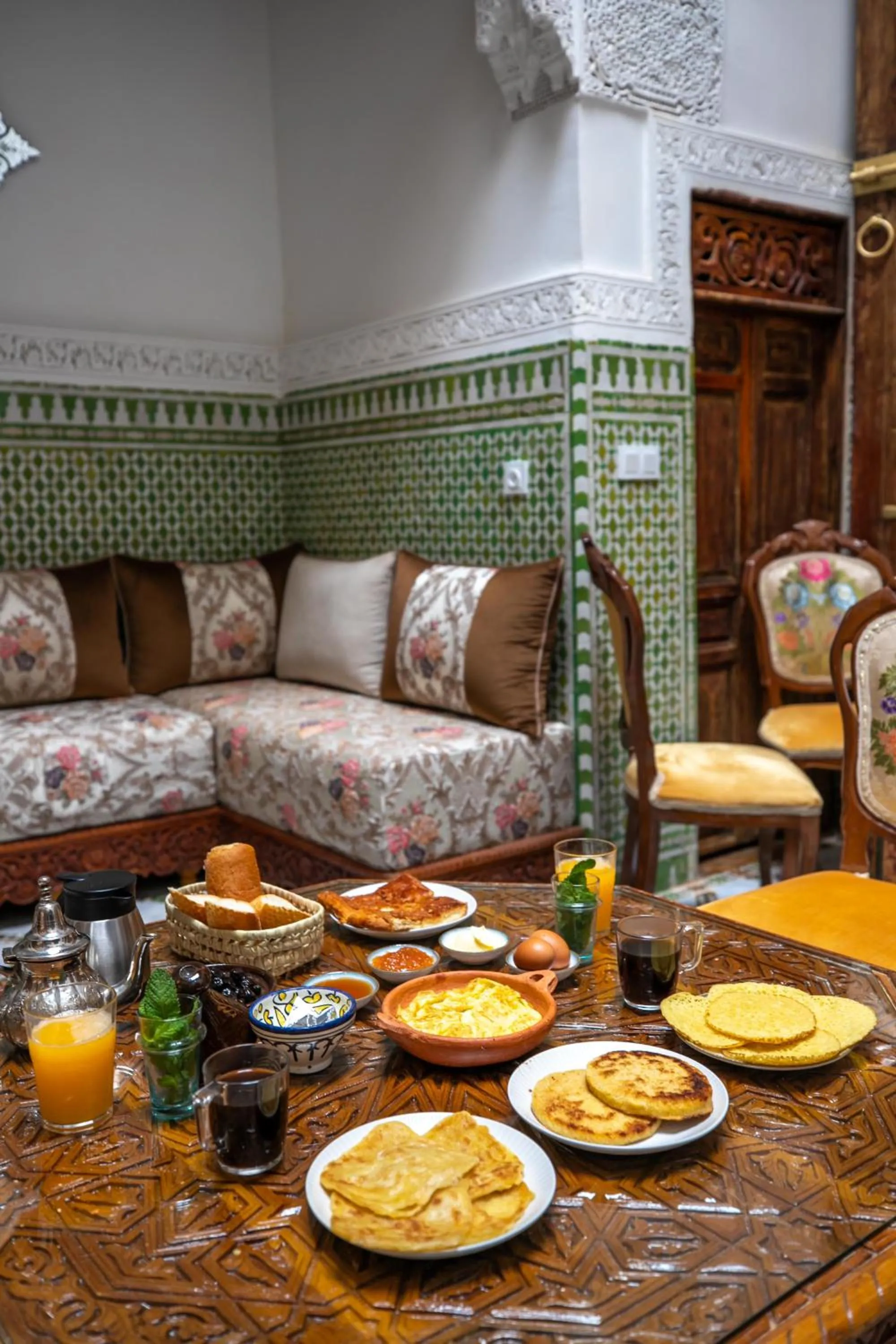 Breakfast in Dar Usham Fes Luxury Guest House