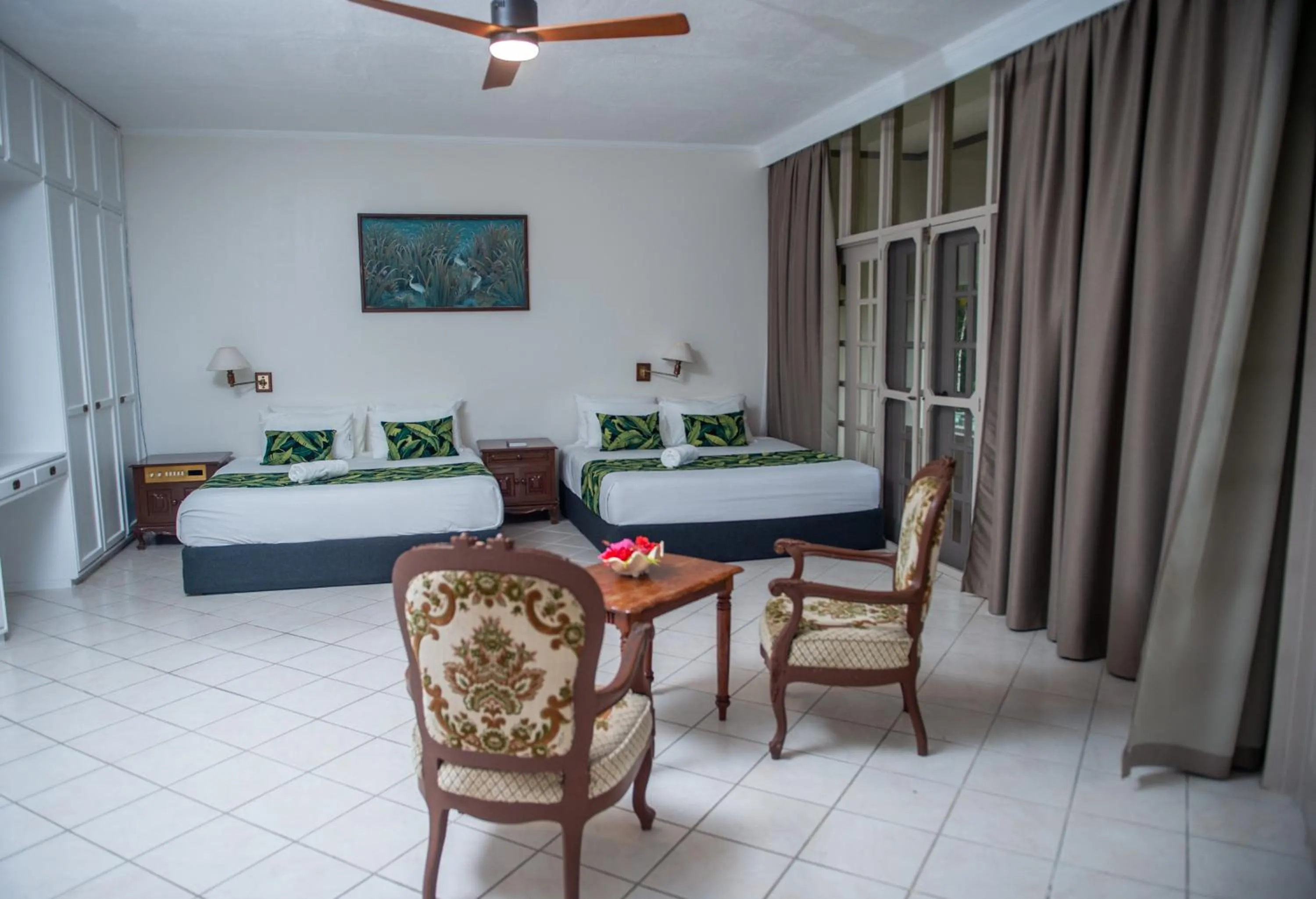 Bed in Yatu Lau Lagoon Resort Fiji