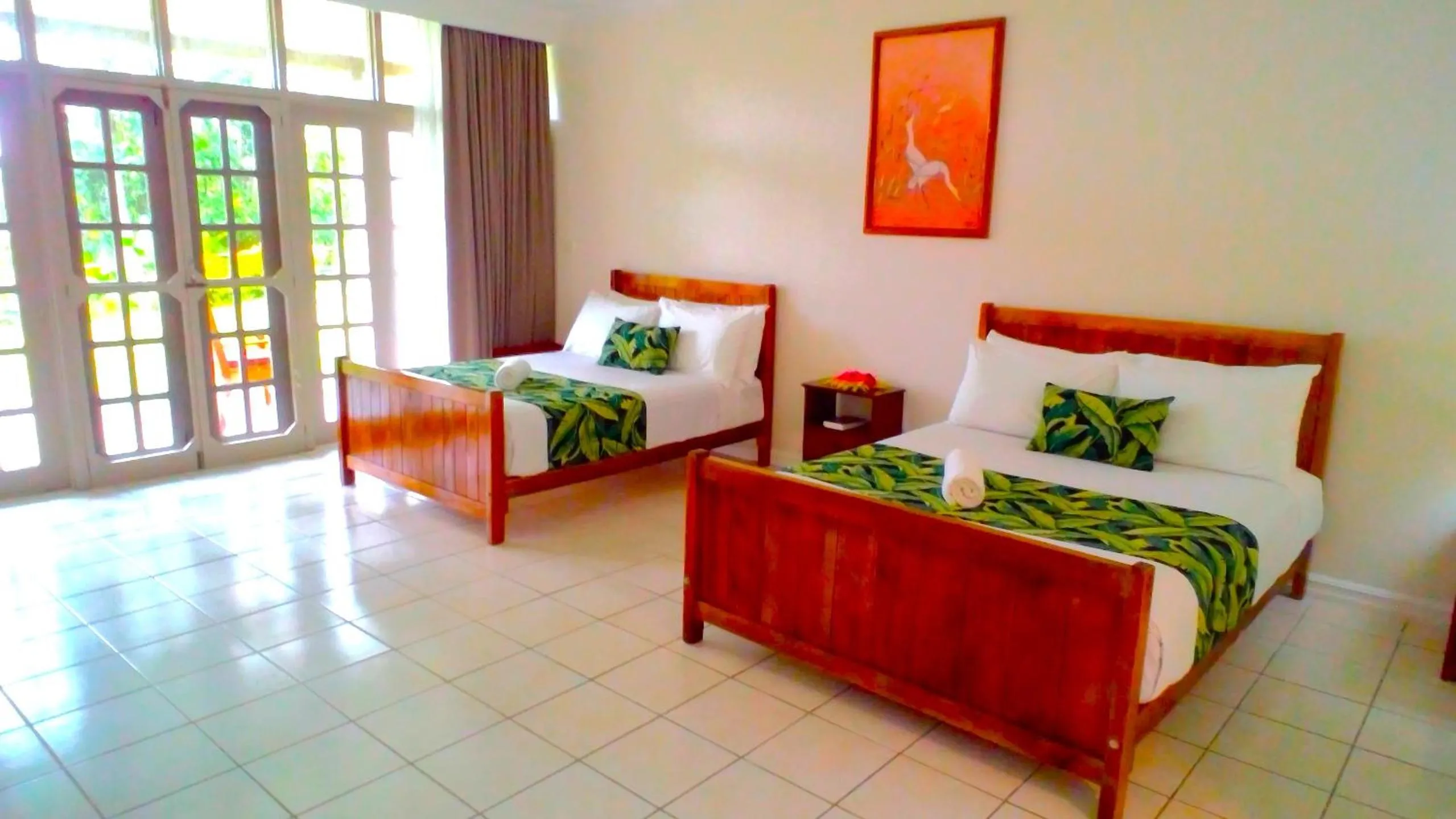 Bed in Yatu Lau Lagoon Resort Fiji