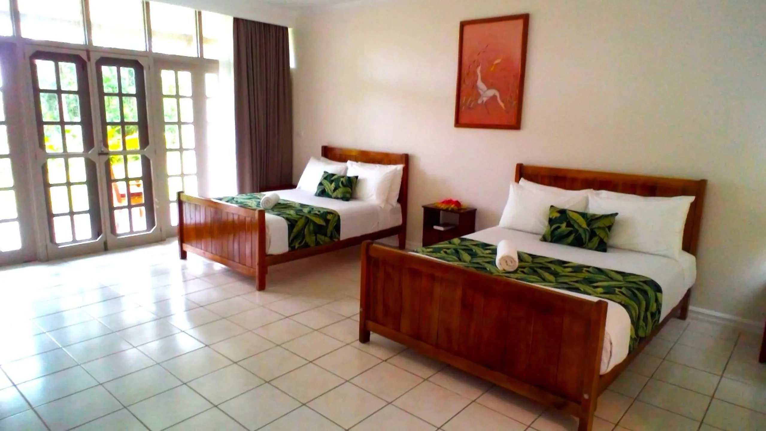 Bed in Yatu Lau Lagoon Resort Fiji