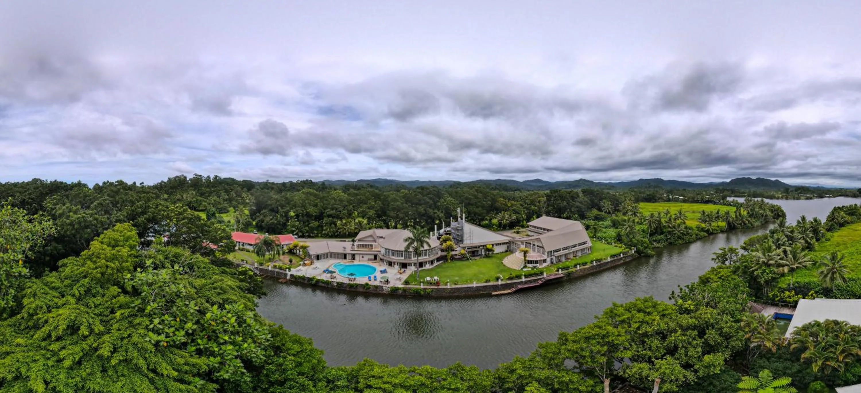Bird's eye view in Yatu Lau Lagoon Resort Fiji