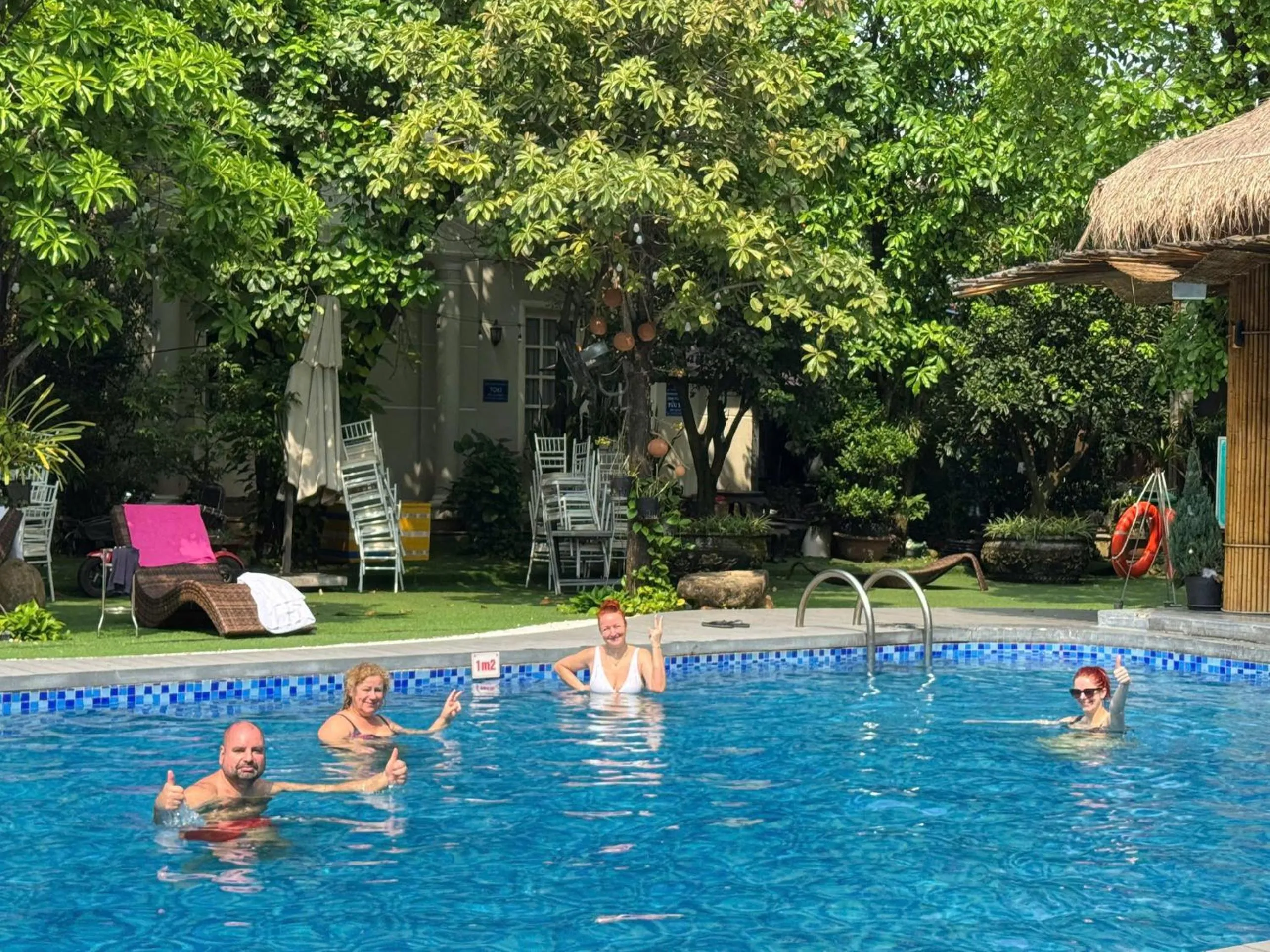 Swimming pool in Hidden Mansions Saigon Resort