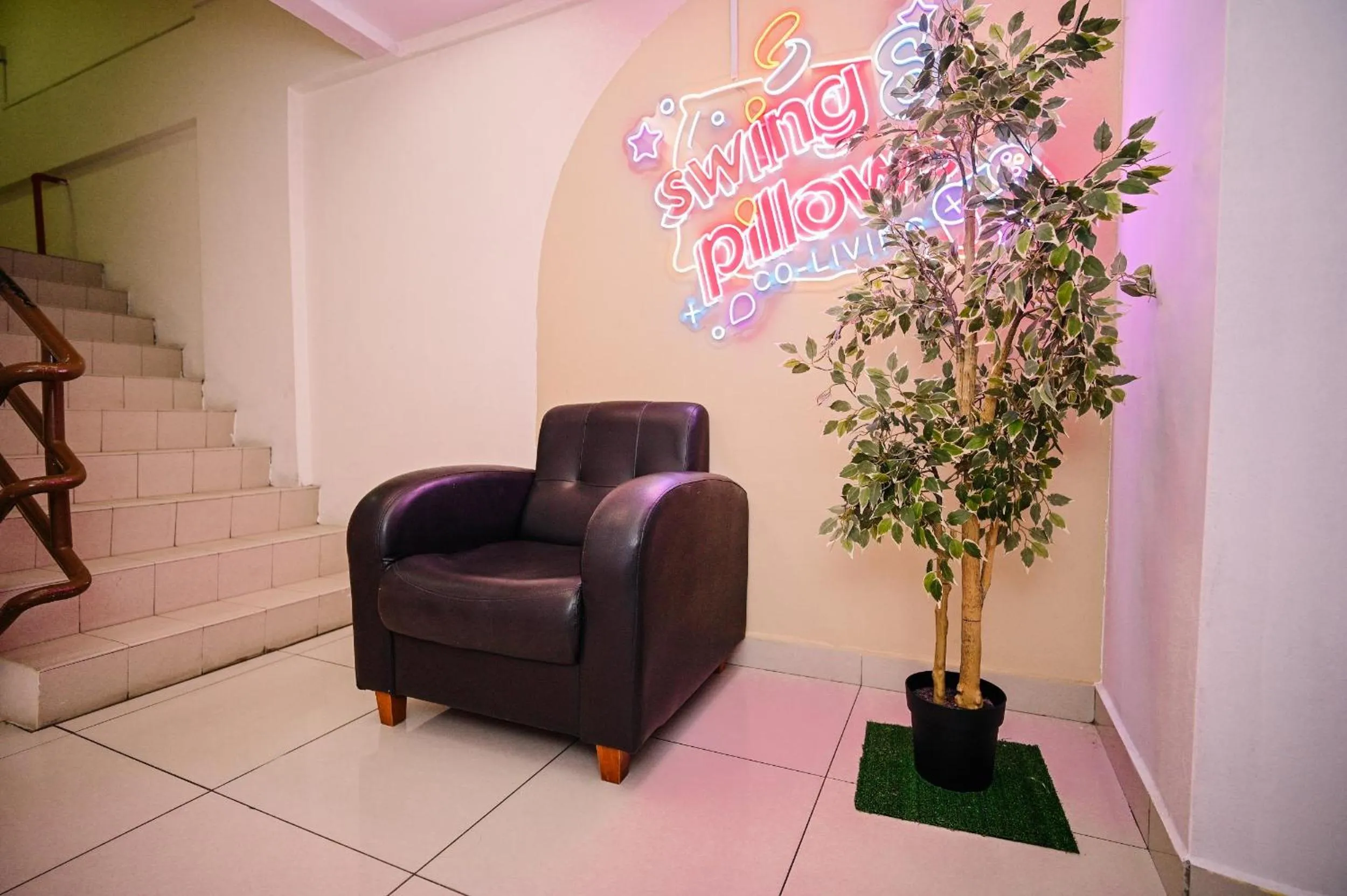 Seating area in Swing & Pillows - KL Sri Petaling