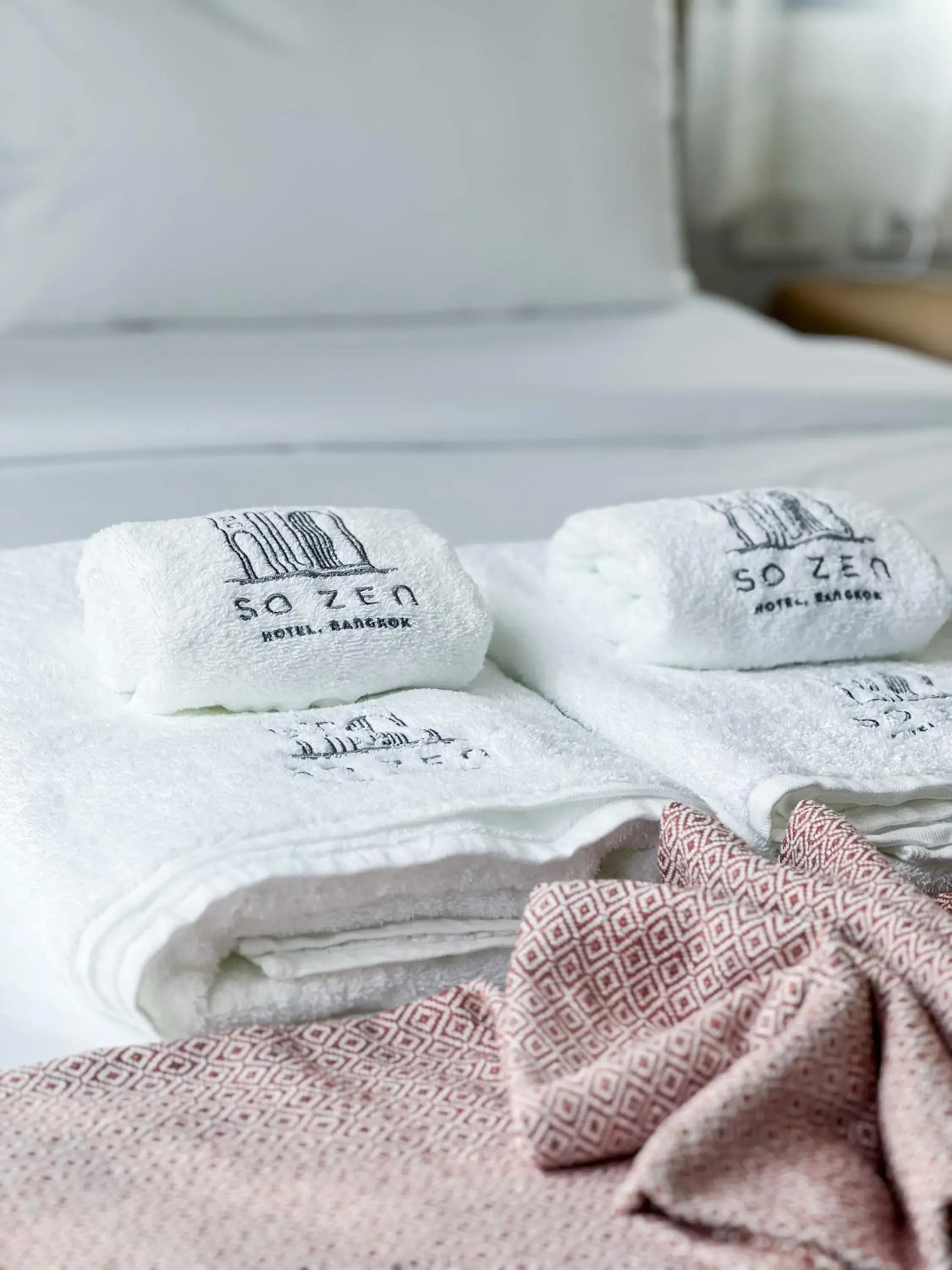 towels, Bed in SO Zen Hotel Silom Bangkok towels, Bed in SO Zen Hotel Silom Bangkok