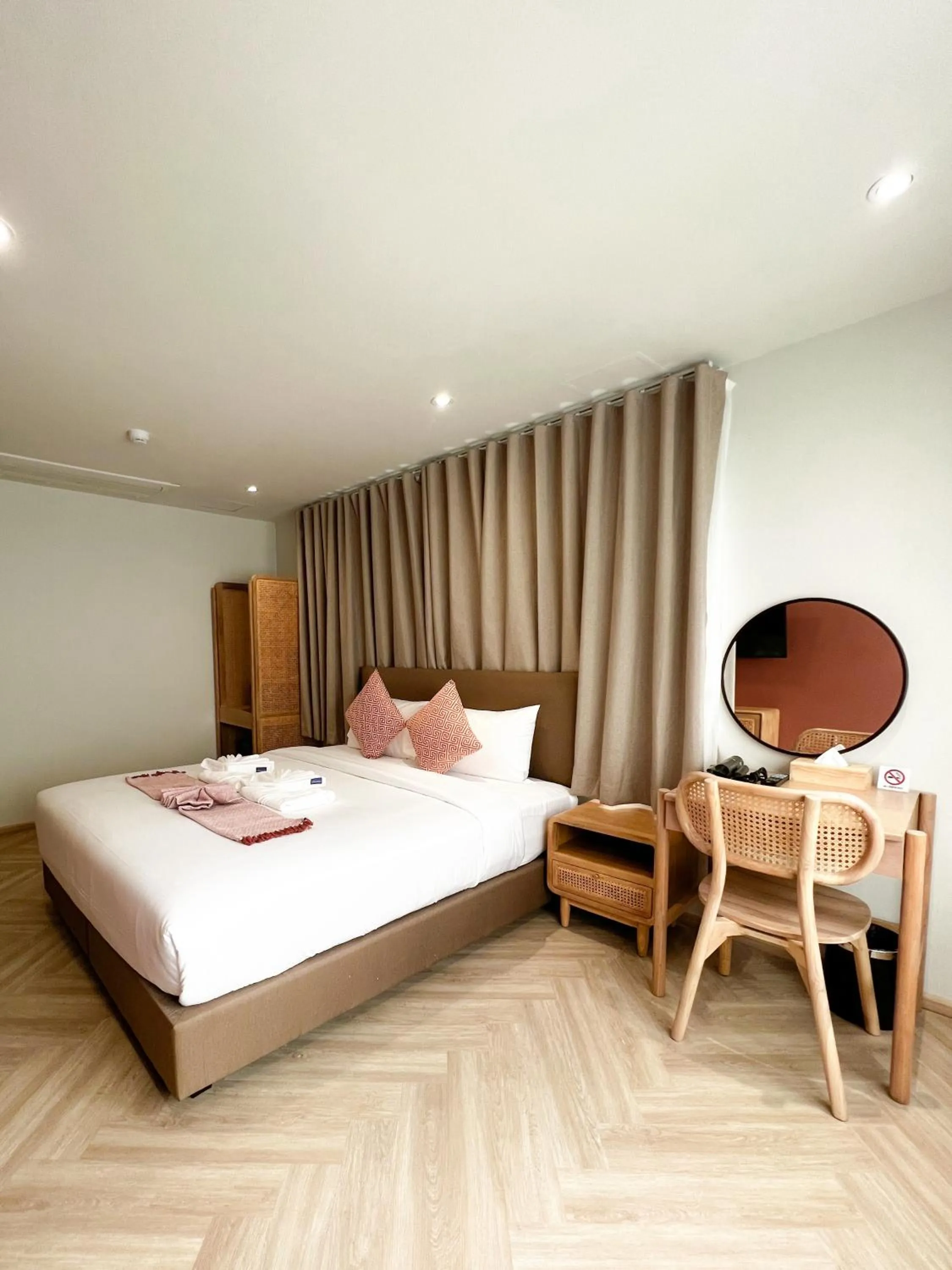 Bed in SO Zen Hotel Silom Bangkok