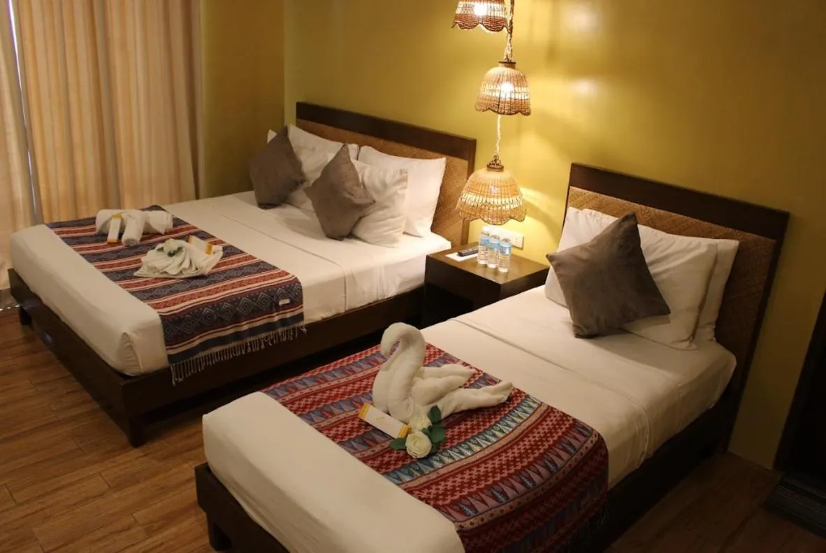 Bed in Alunsina Hotel and Spa