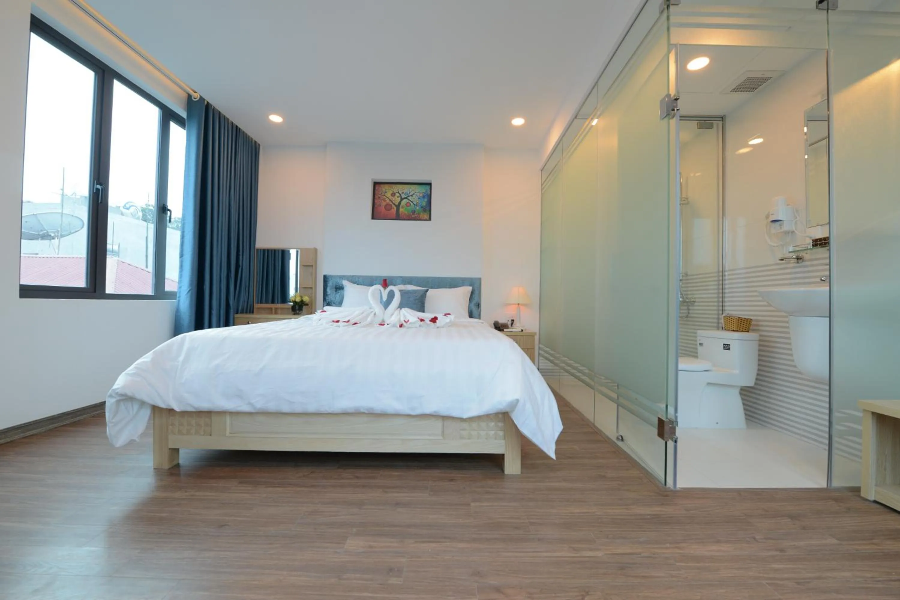 Photo of the whole room, Bed in Hanoi Prime Garden Hotel & Spa