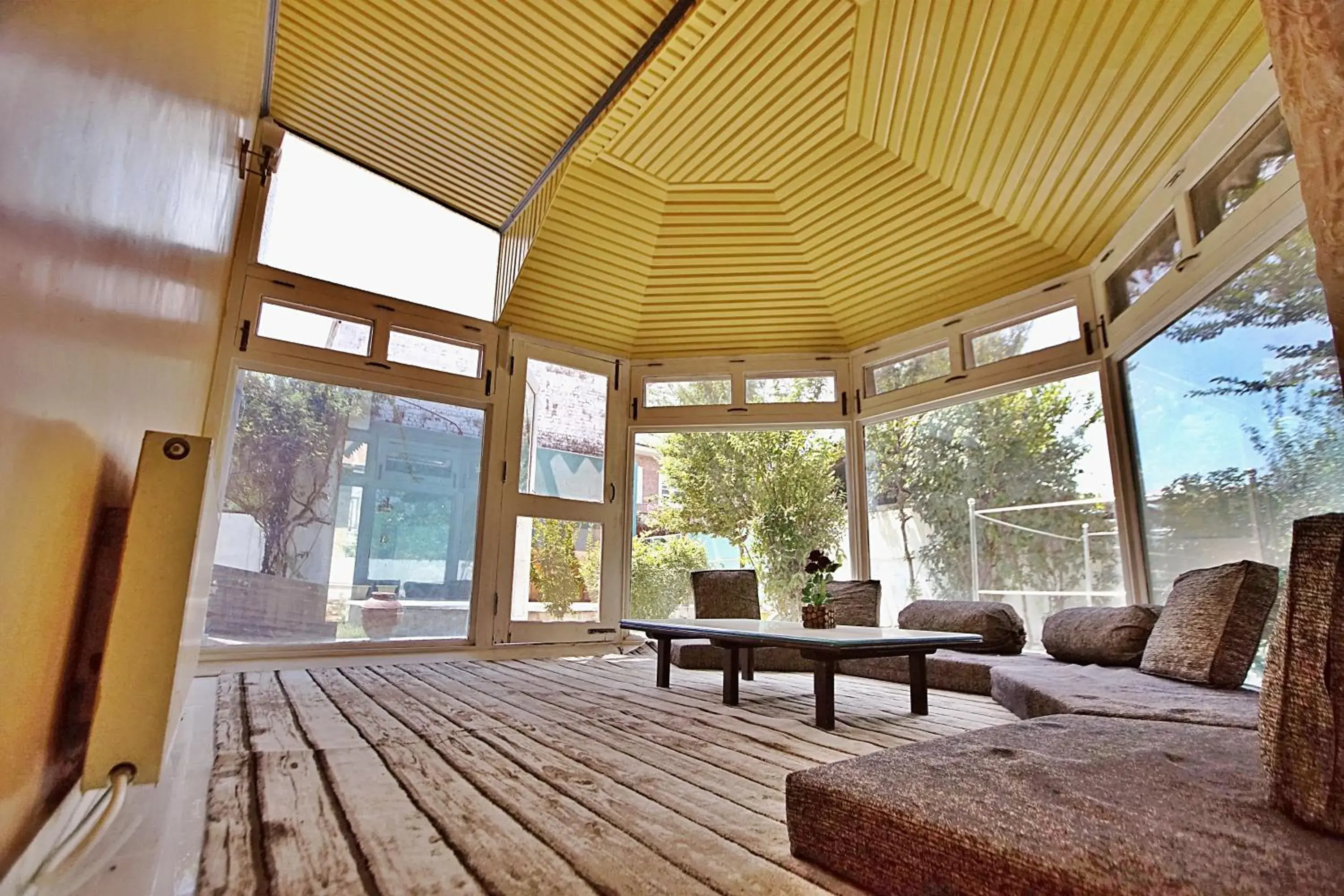 Garden view in The GoodFind Residency Garden view in The GoodFind Residency