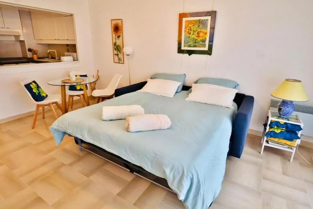 Bed in Saint Jean Cap Ferrat grand Studio avec terrasse