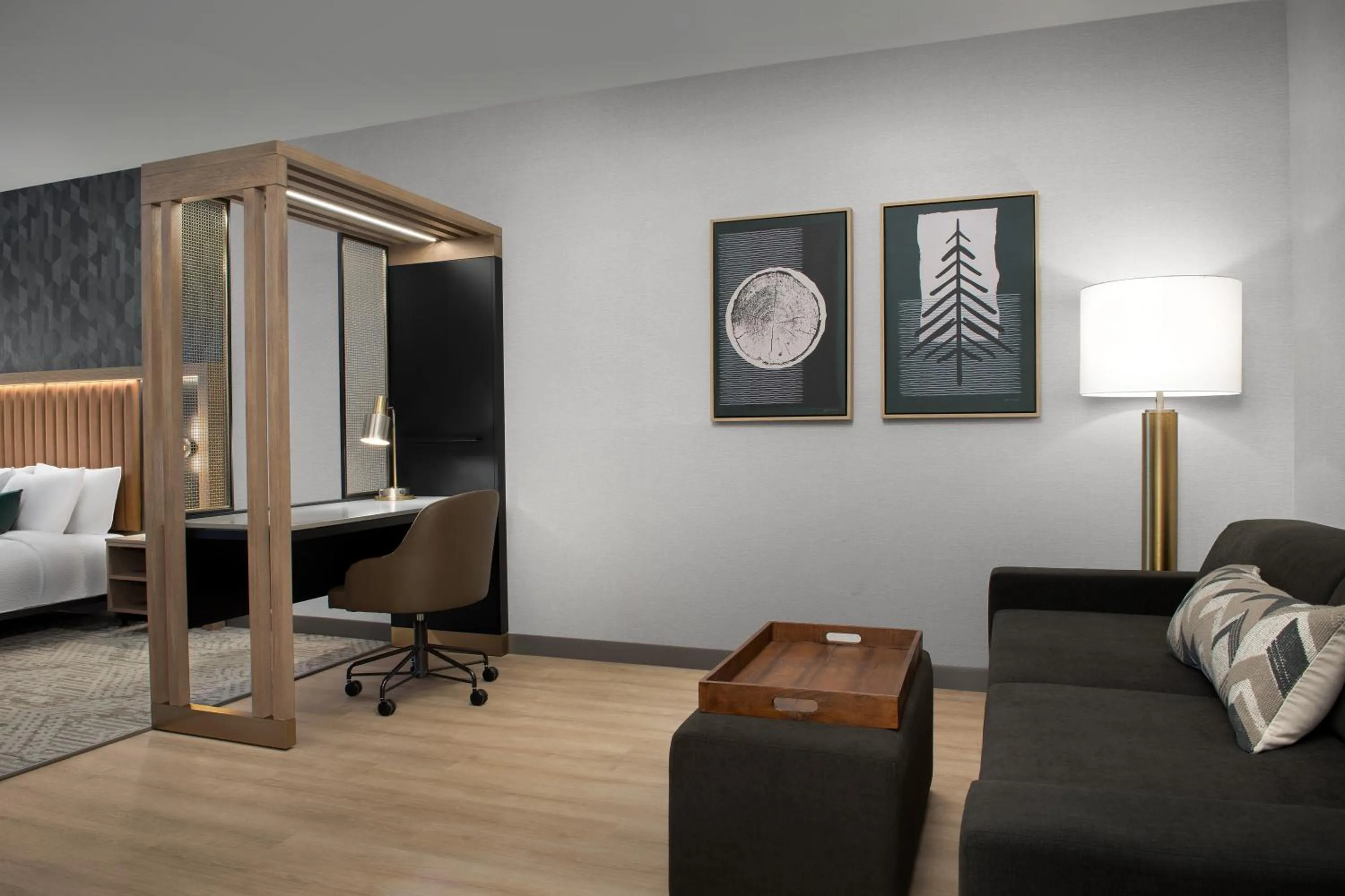 Bed in SpringHill Suites by Marriott Sandpoint