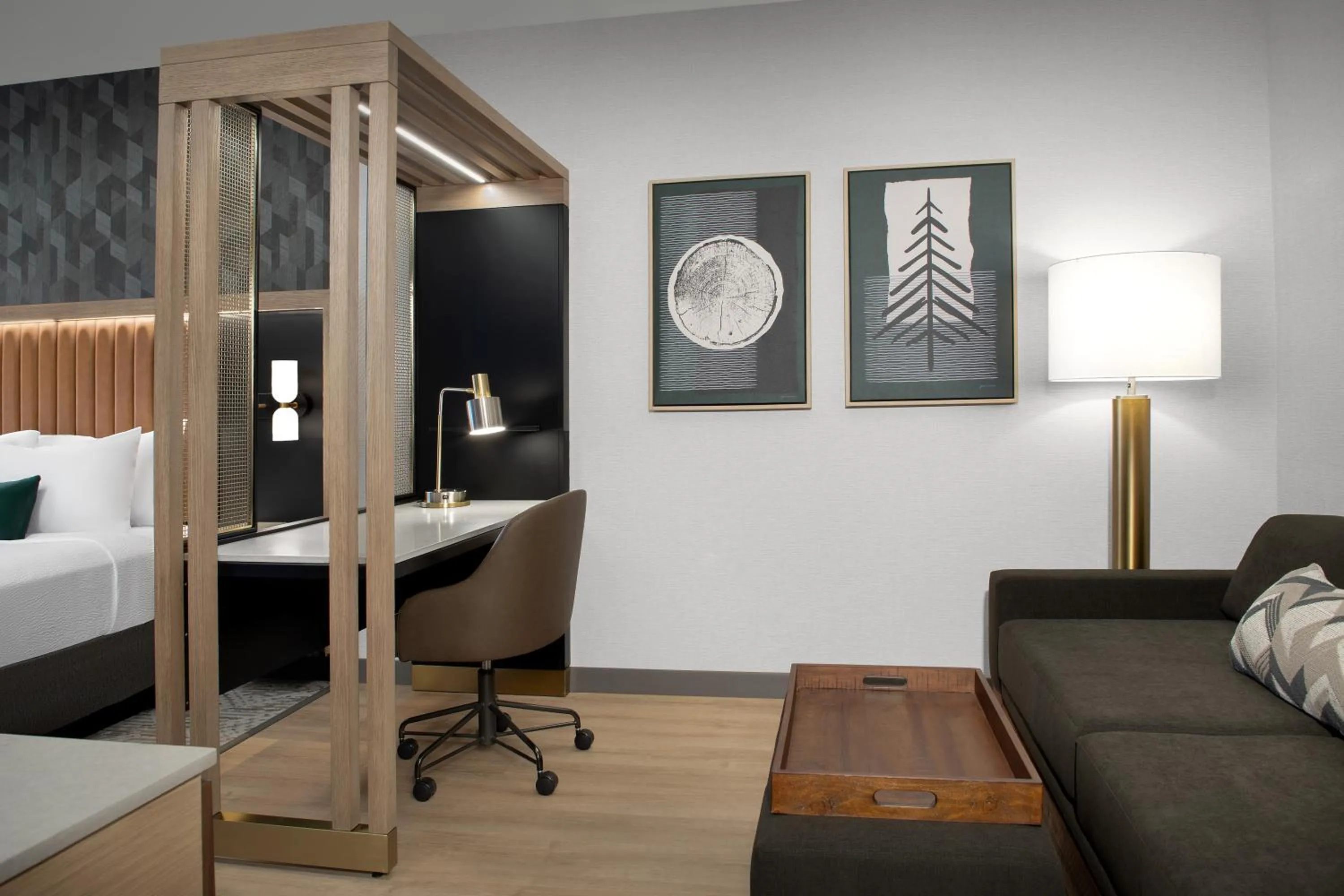 Bed in SpringHill Suites by Marriott Sandpoint