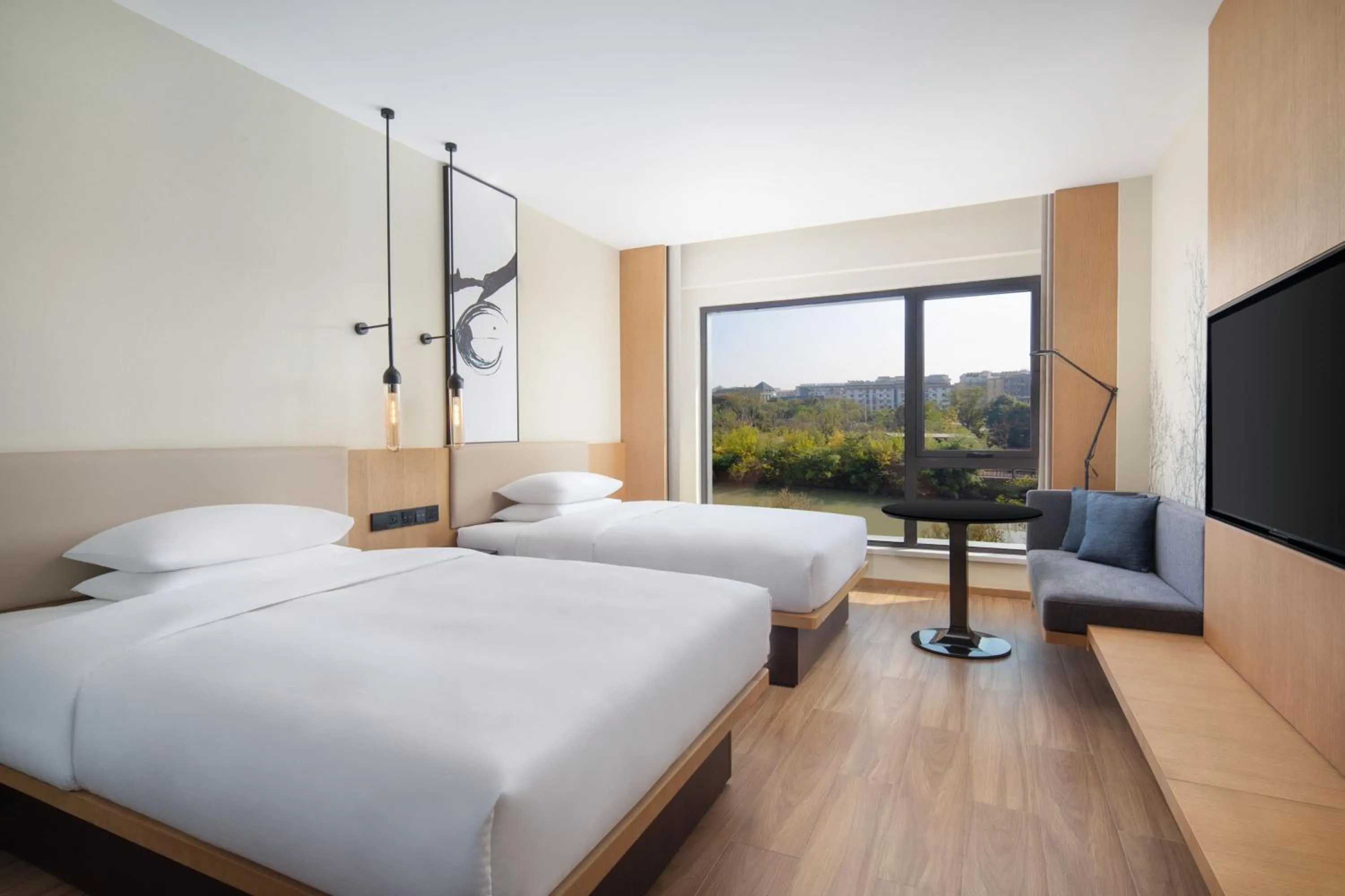 Photo of the whole room, Bed in Fairfield by Marriott Yangzhou Slender West Lake
