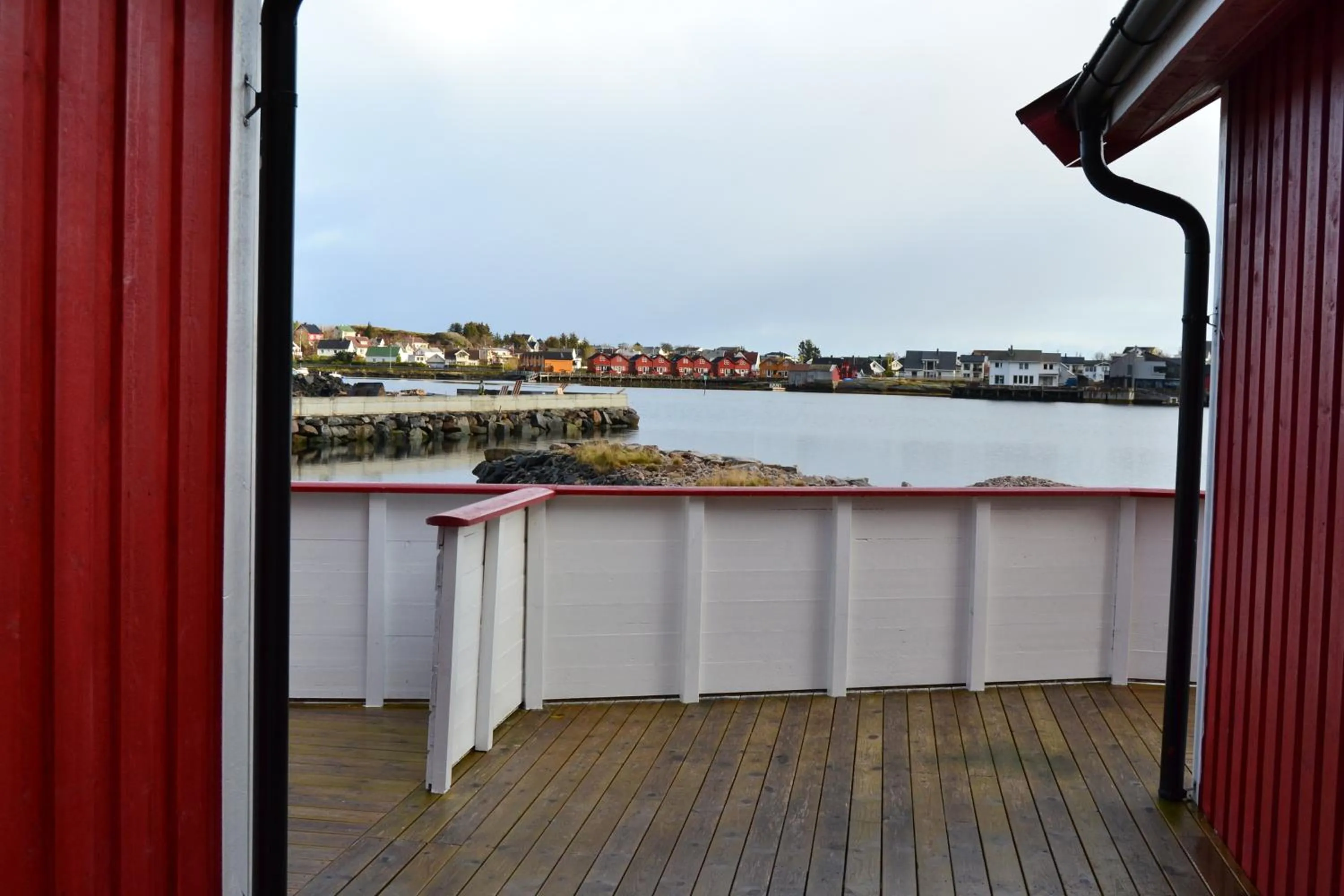 Balcony/Terrace in Sjøstrand Rorbuer