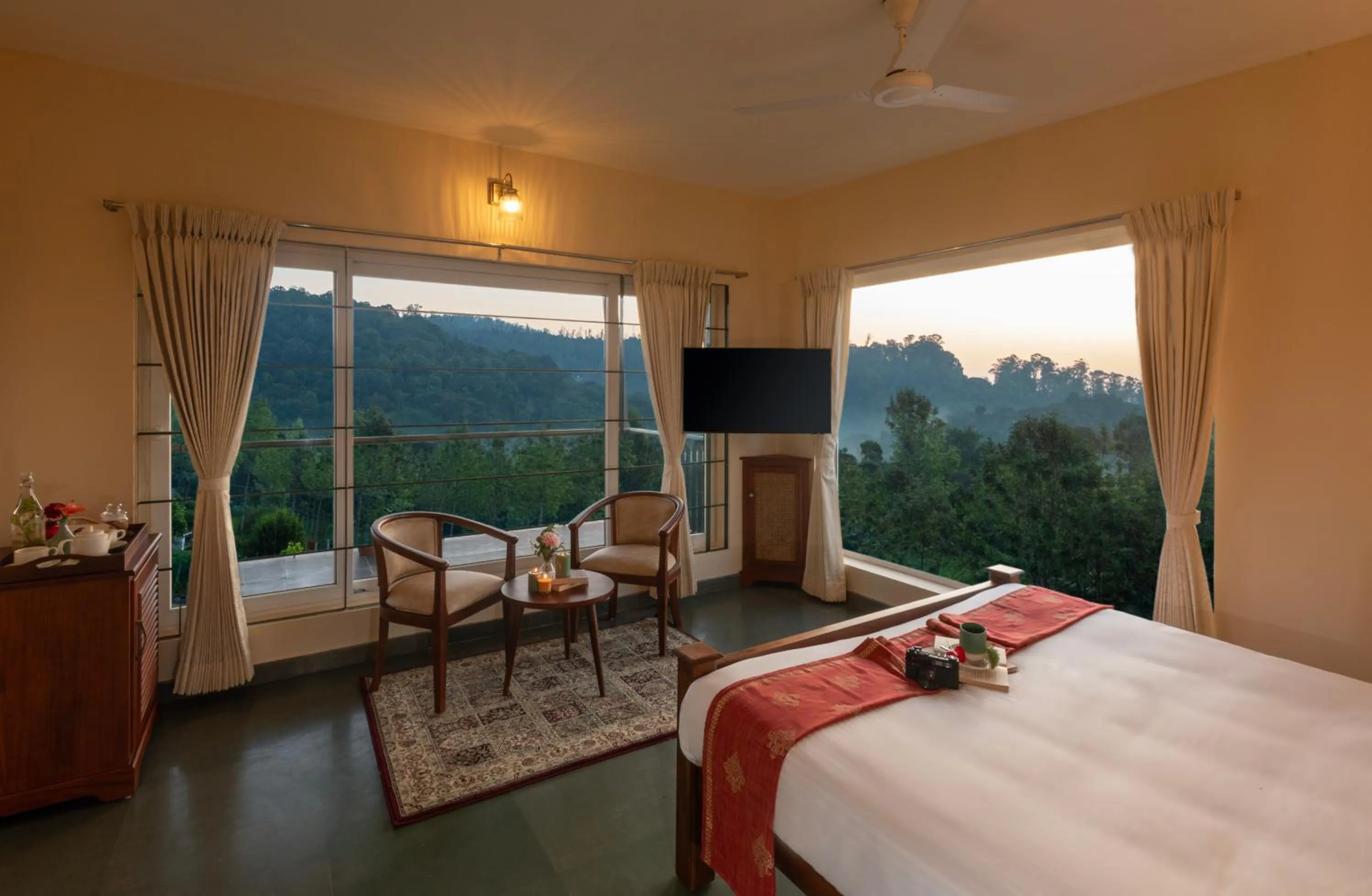 Bedroom, Bed in Solitude by Nature Resorts and Stays