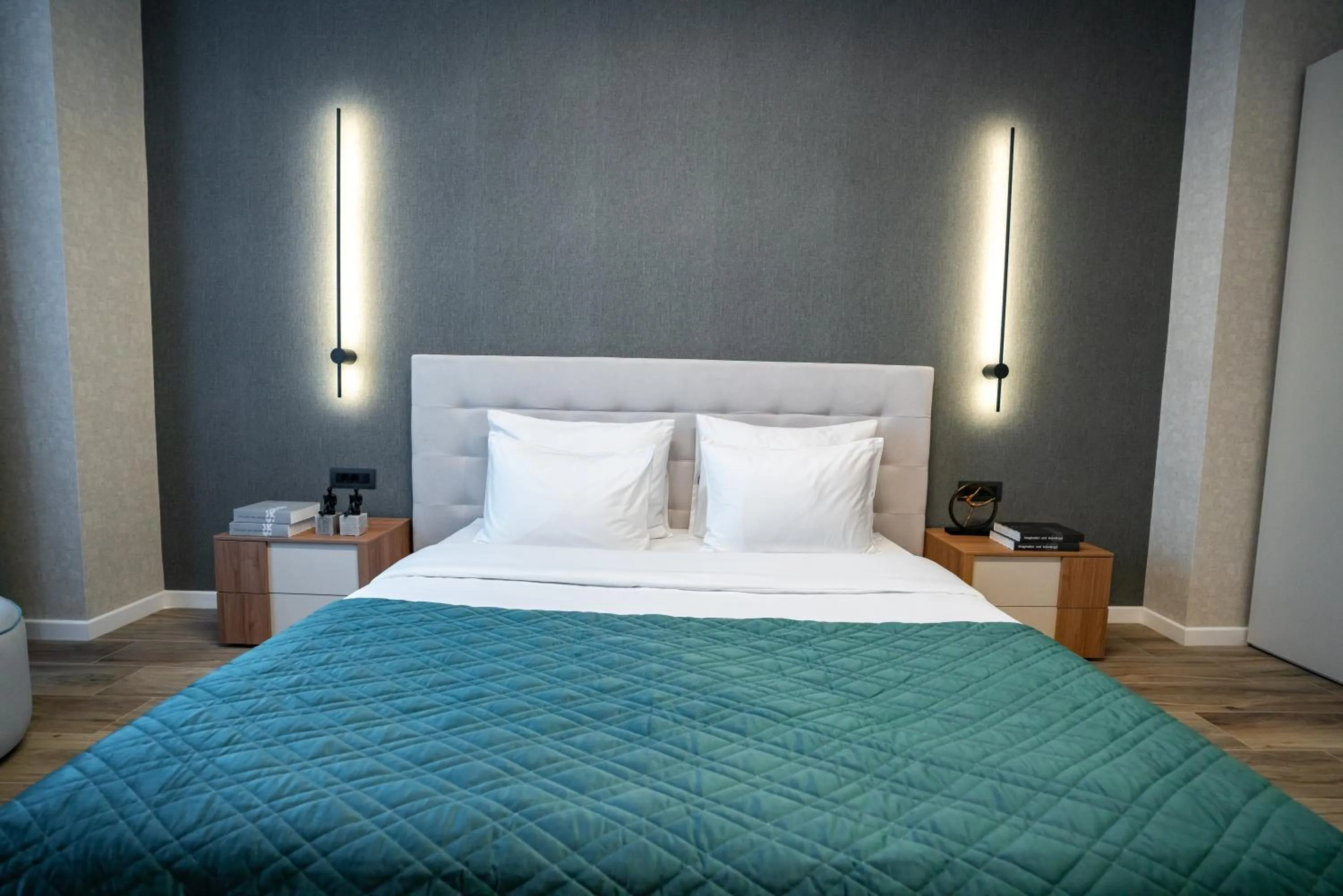 Bed in NOVOS ApartHotel