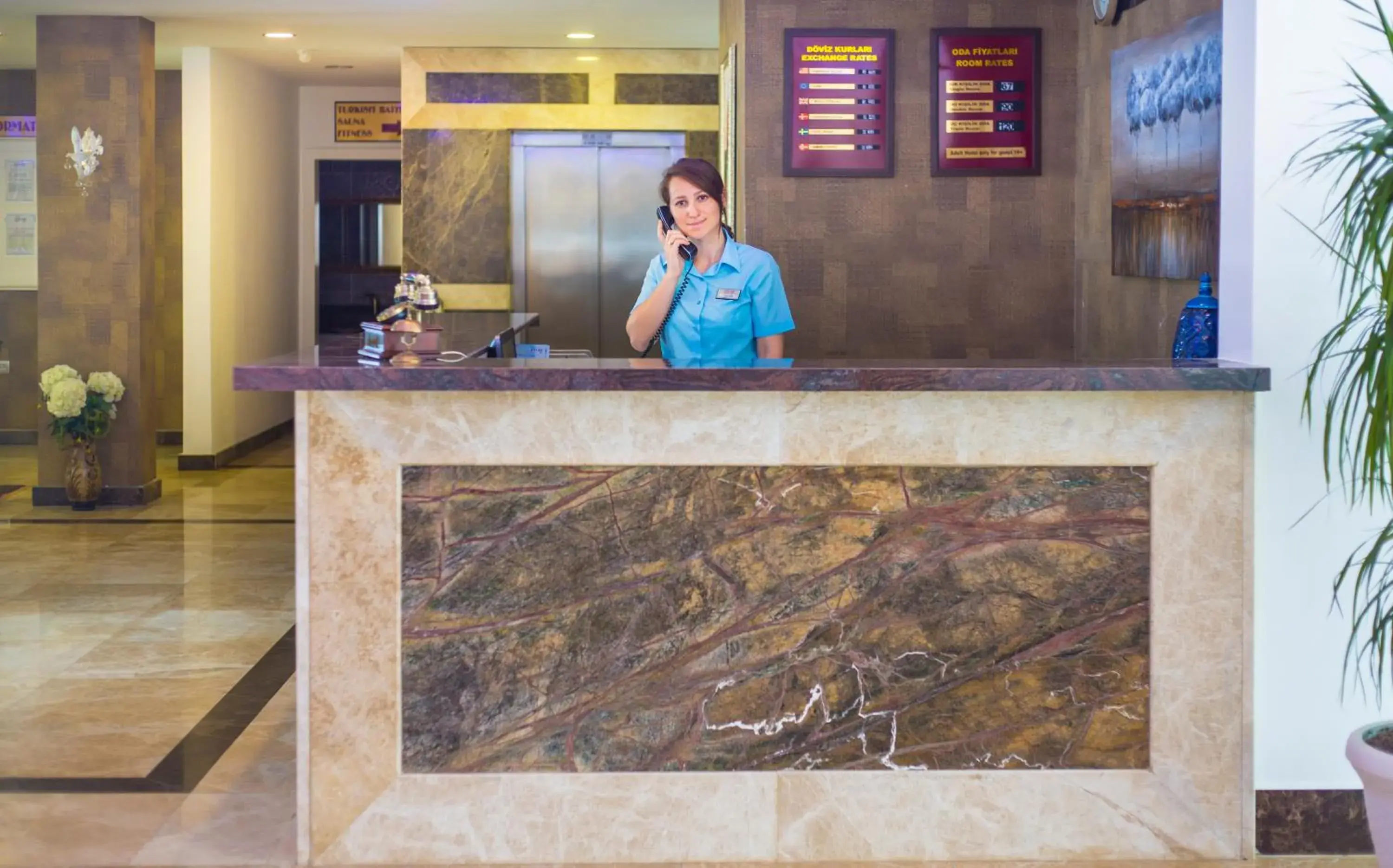 Lobby or reception in Kleopatra Atlas Hotel - Adults Only Lobby or reception in Kleopatra Atlas Hotel - Adults Only