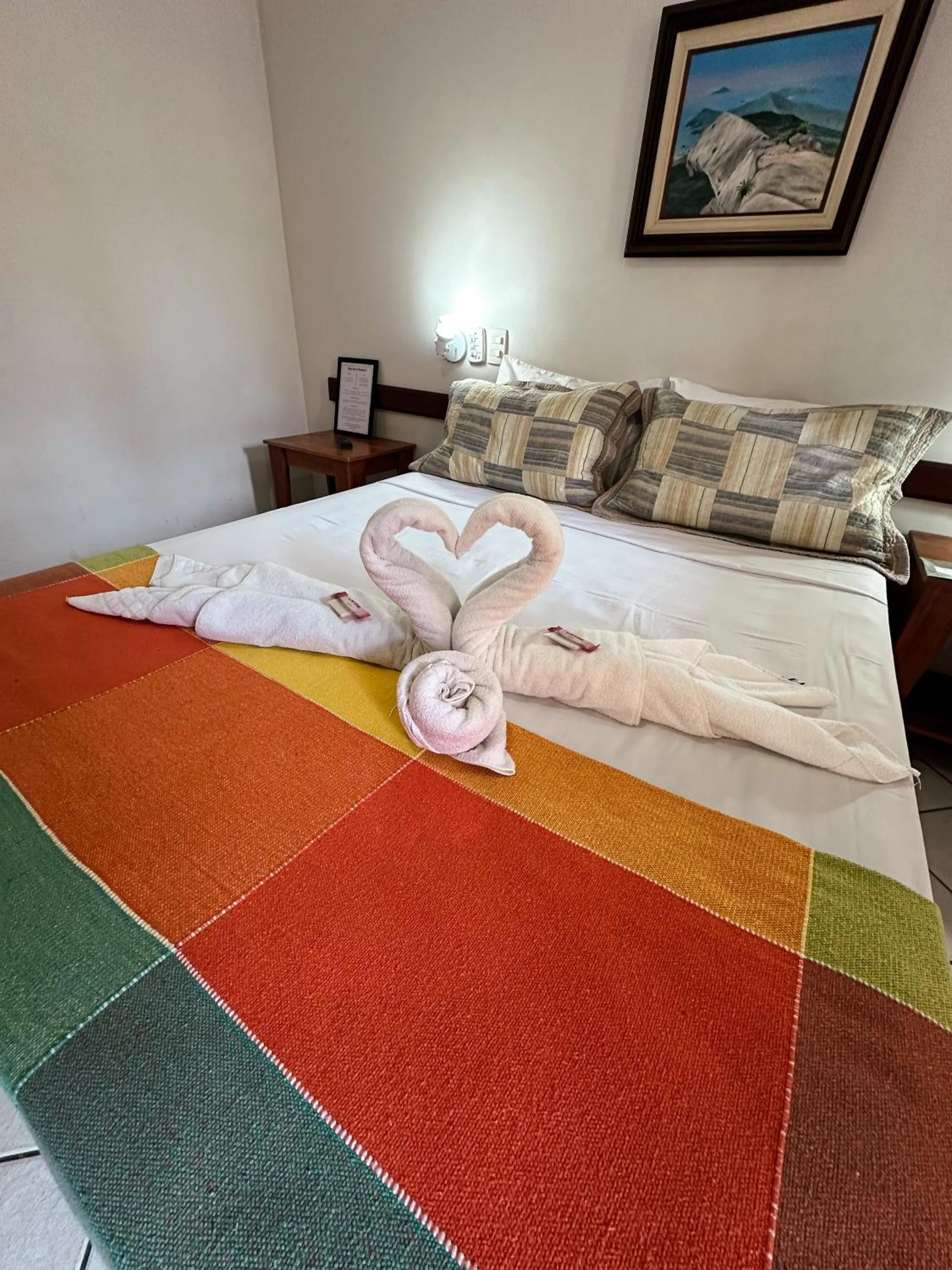 Bed in Pousada Paraíso Ilha Grande