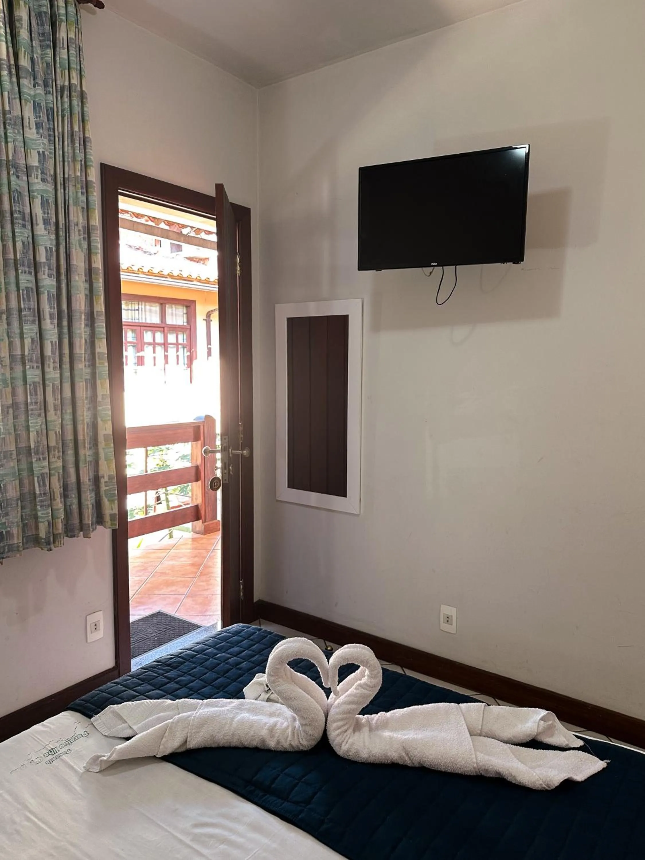 TV and multimedia, Bed in Pousada Paraíso Ilha Grande