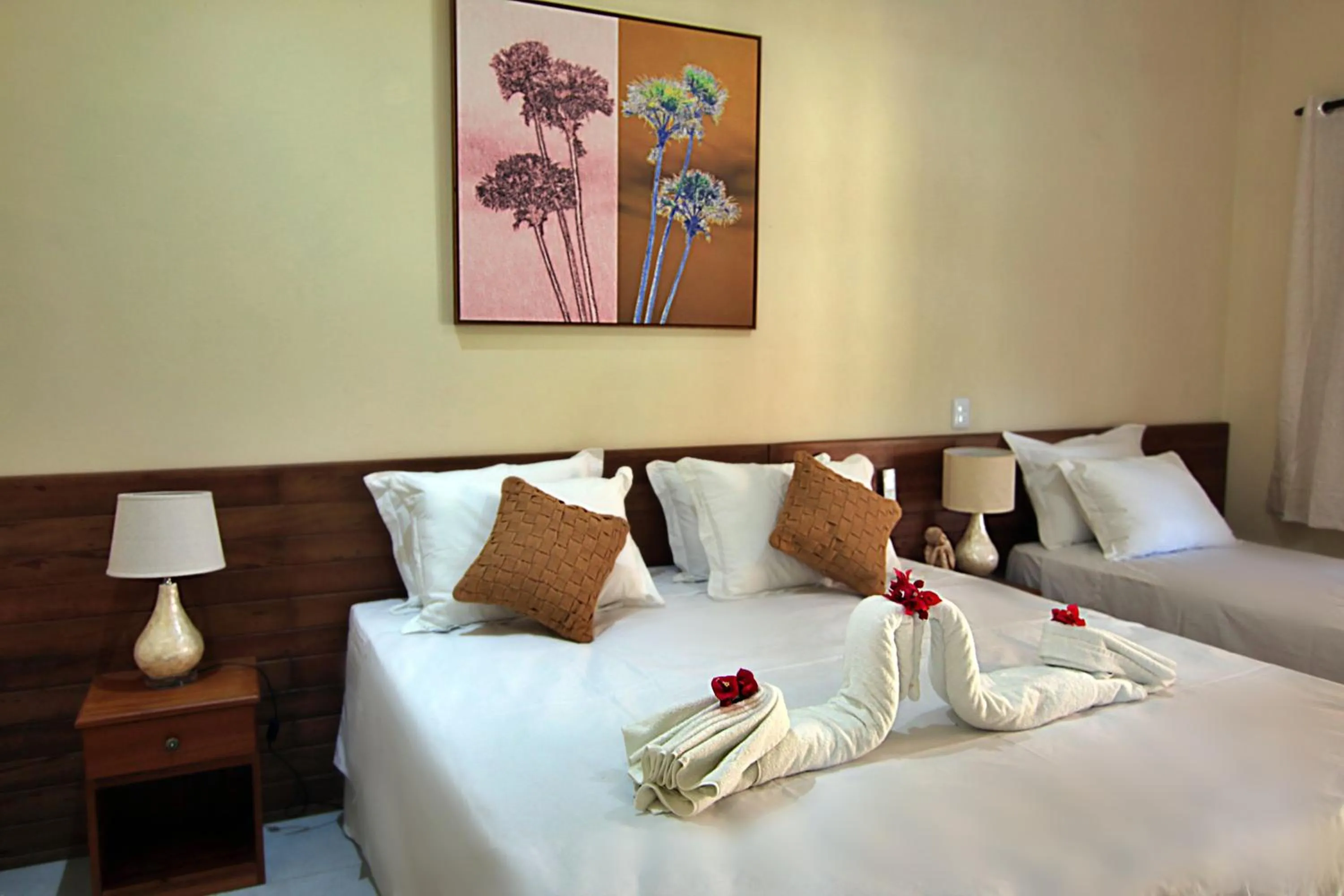 Bed in Pousada Jurará e Vila Jurará