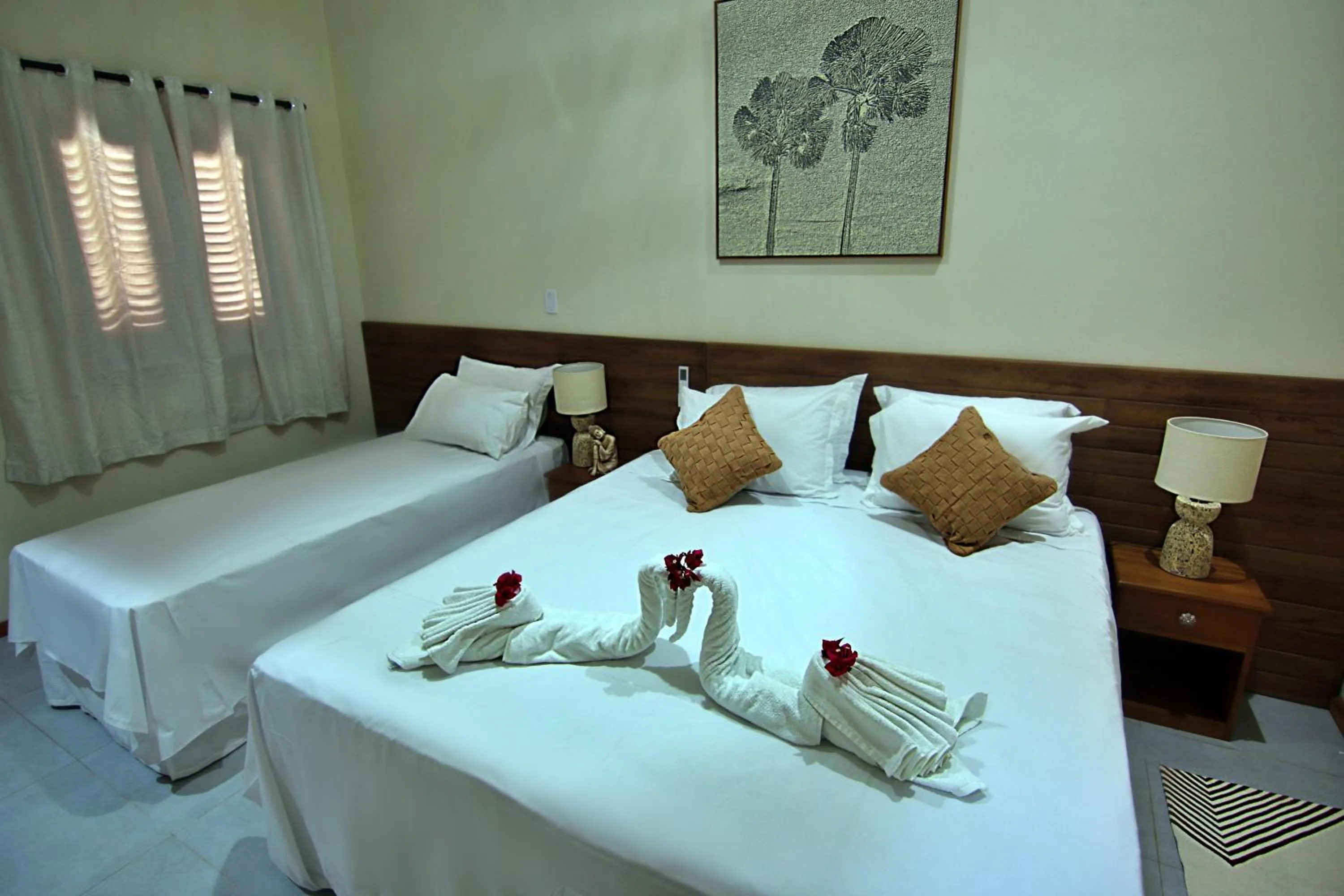 Bed in Pousada Jurará e Vila Jurará