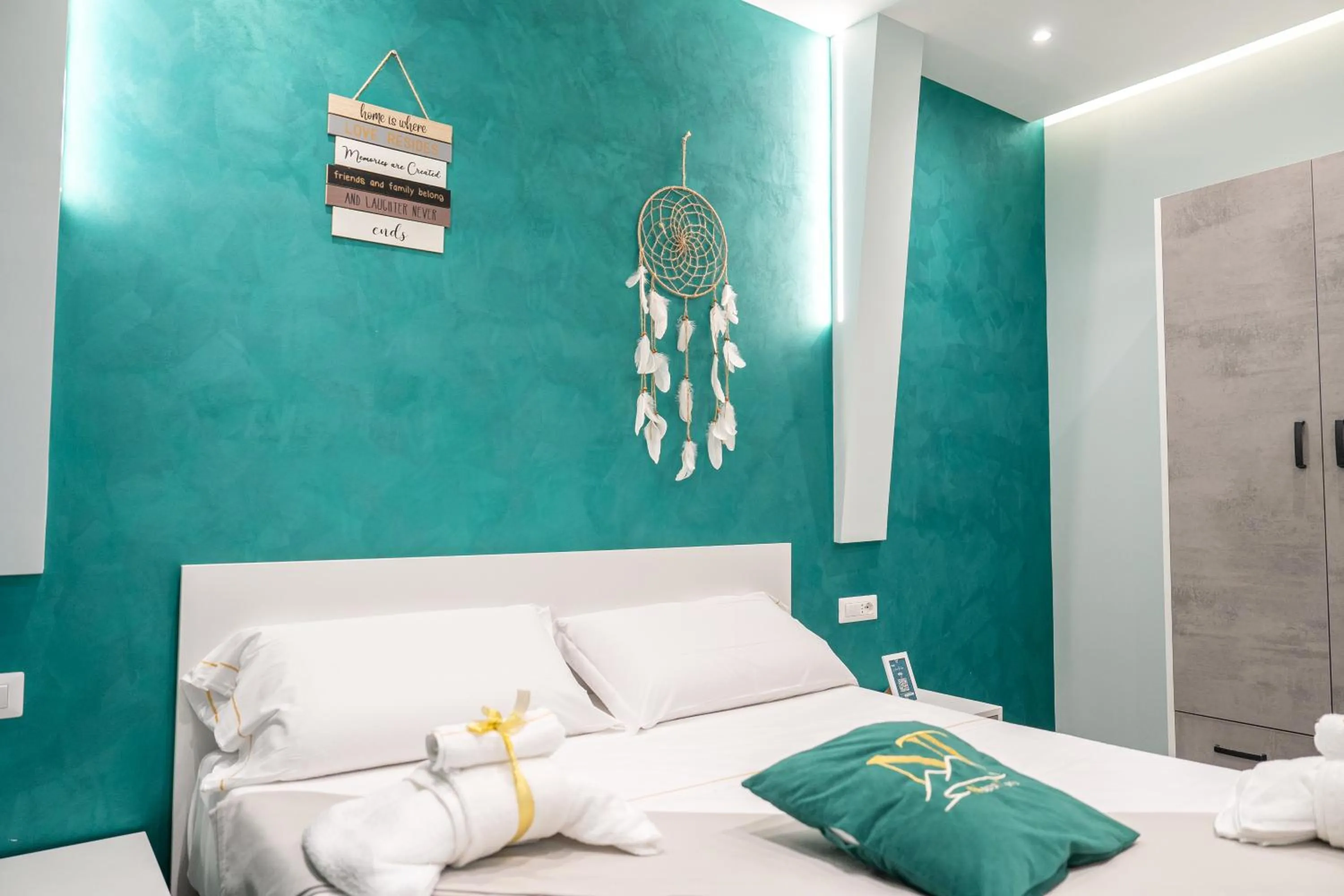 Bed in Napolitano Rooms - Central Station