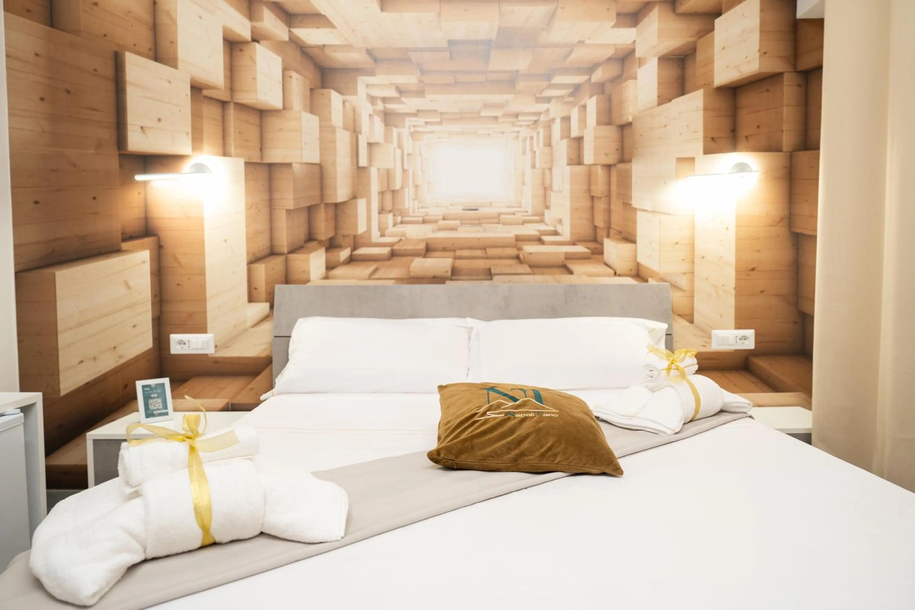 Bed in Napolitano Rooms - Central Station