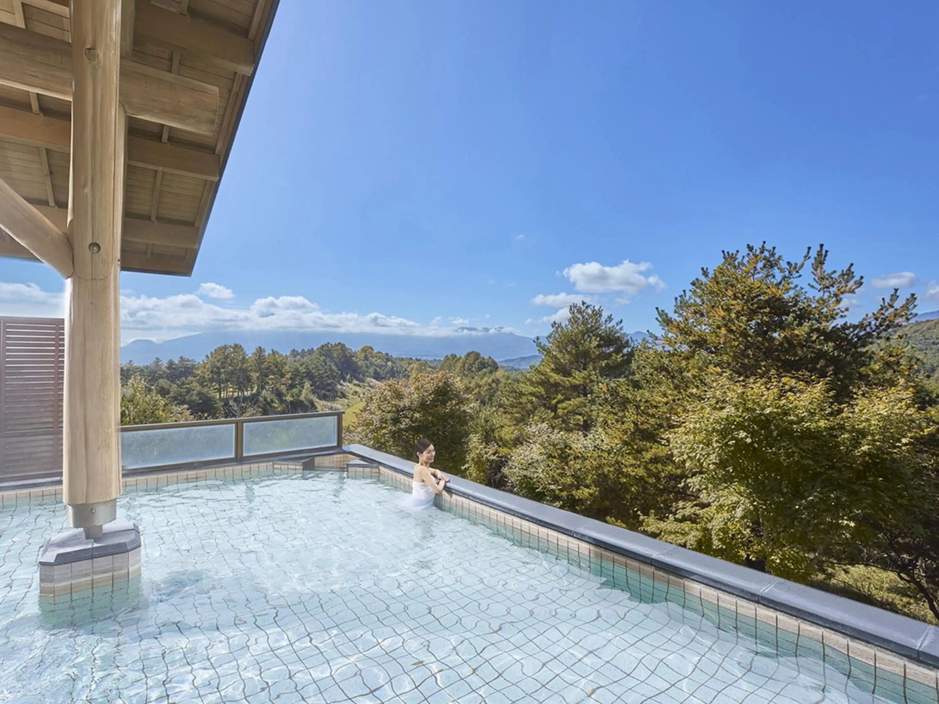 Balcony/Terrace in Tsumagoi Prince Hotel
