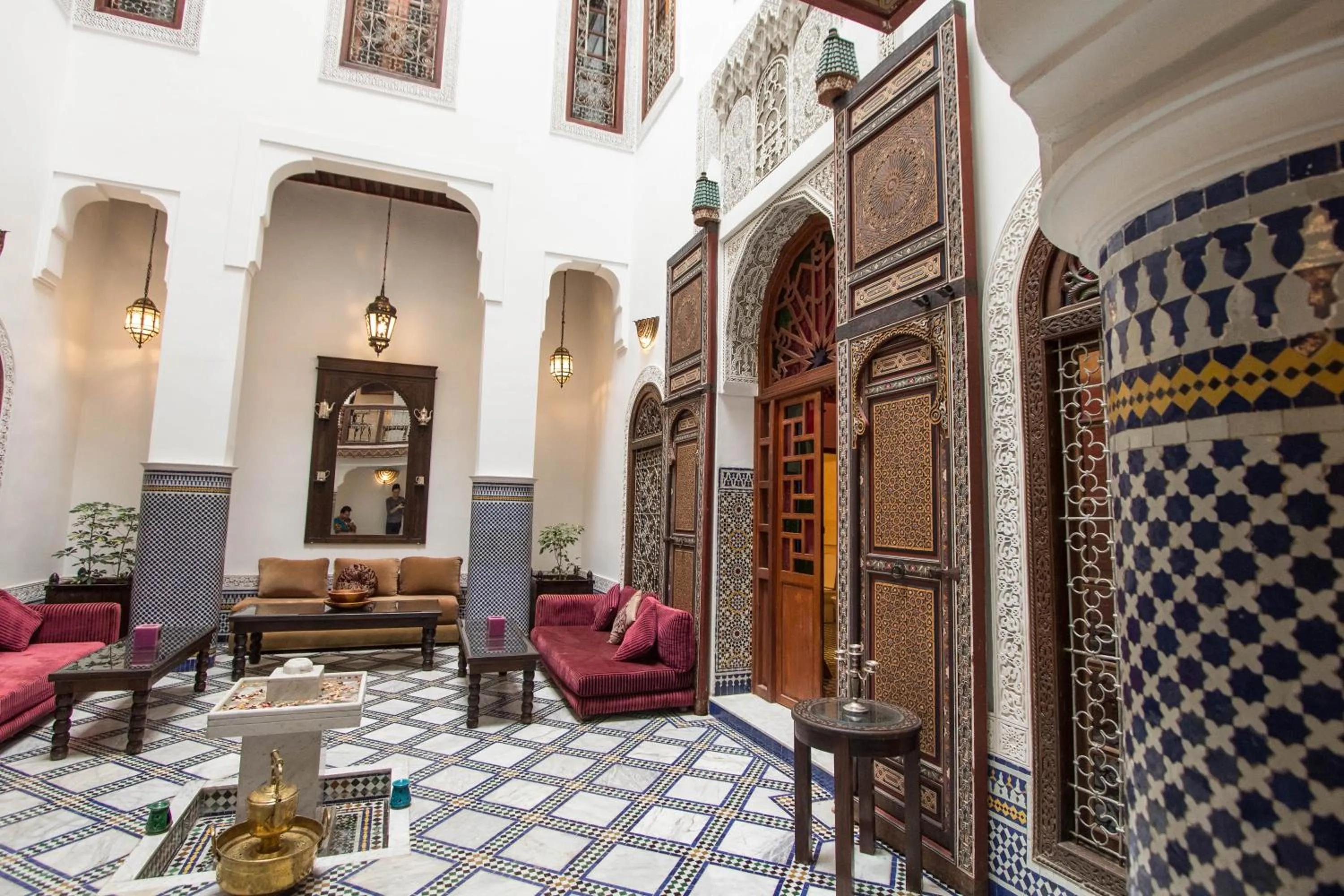 Lobby or reception in Riad Noujoum Medina