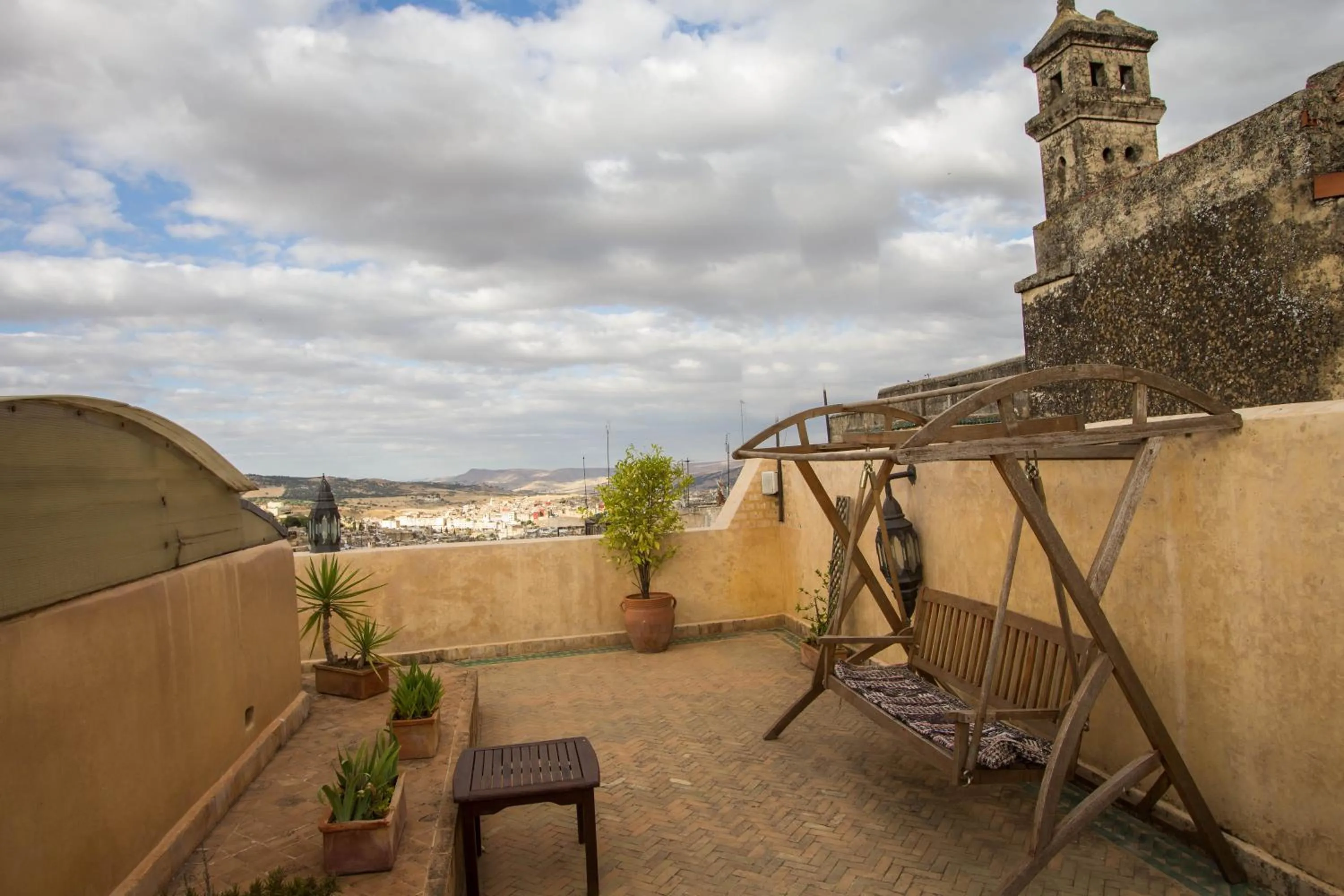 Balcony/Terrace in Riad Noujoum Medina