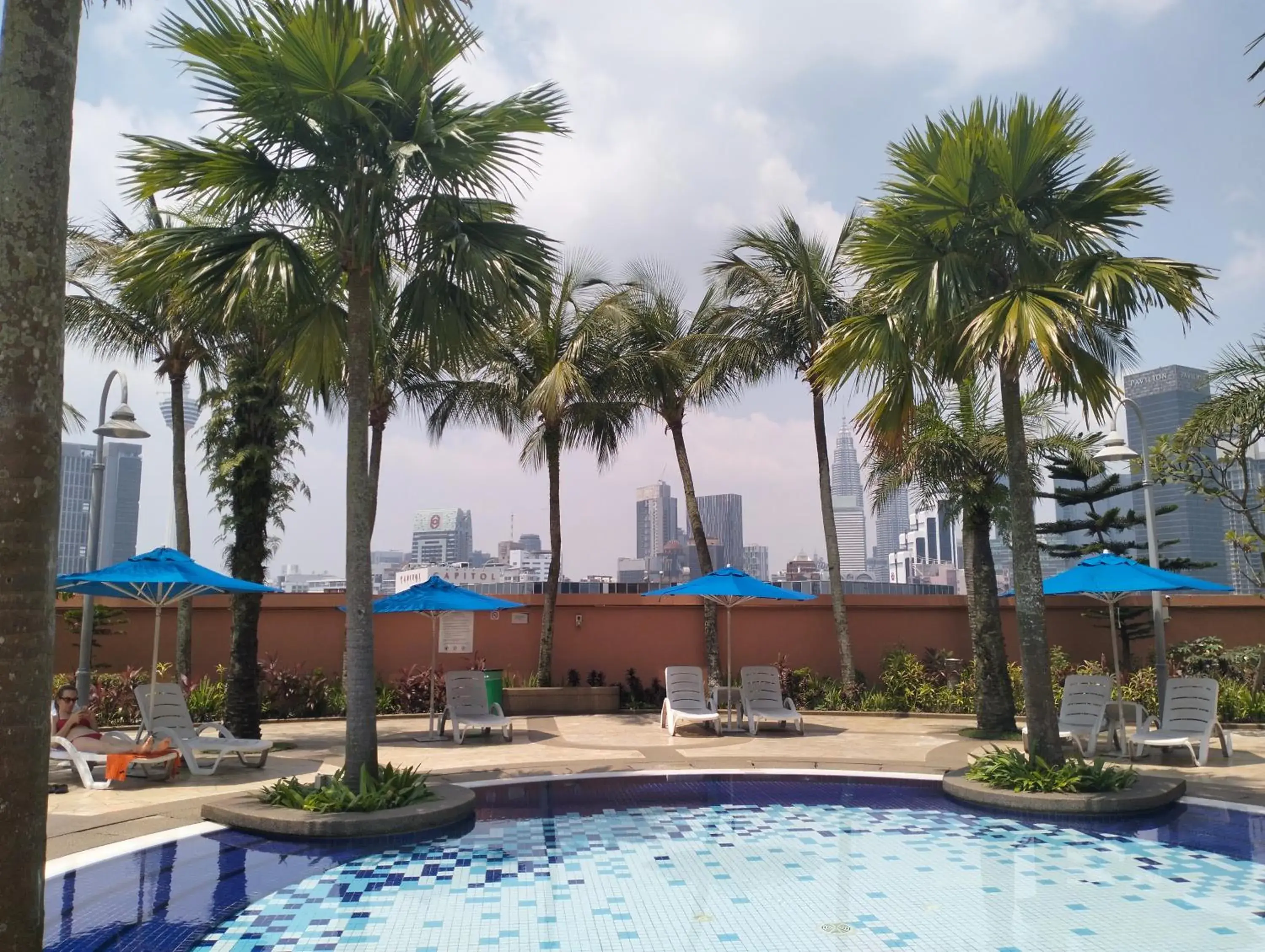 Pool view in Luxy Service Apartment at Times Square KL Pool view in Luxy Service Apartment at Times Square KL