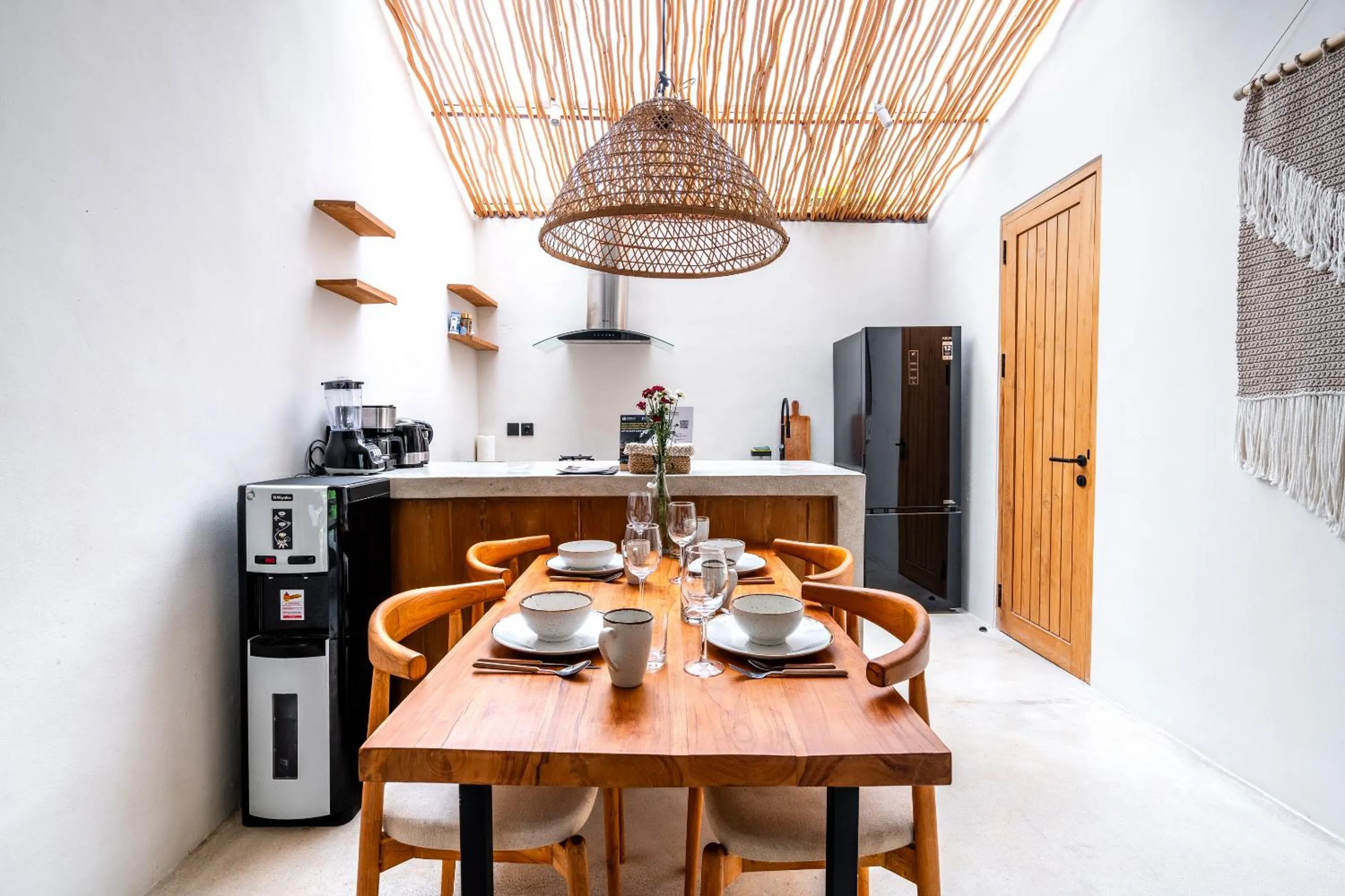 Coffee/tea facilities in Hijau Villa by EVDEkimi - Charming 2BR escape with Pool, Outdoor Lounge, Lush Garden - New Year's Offer