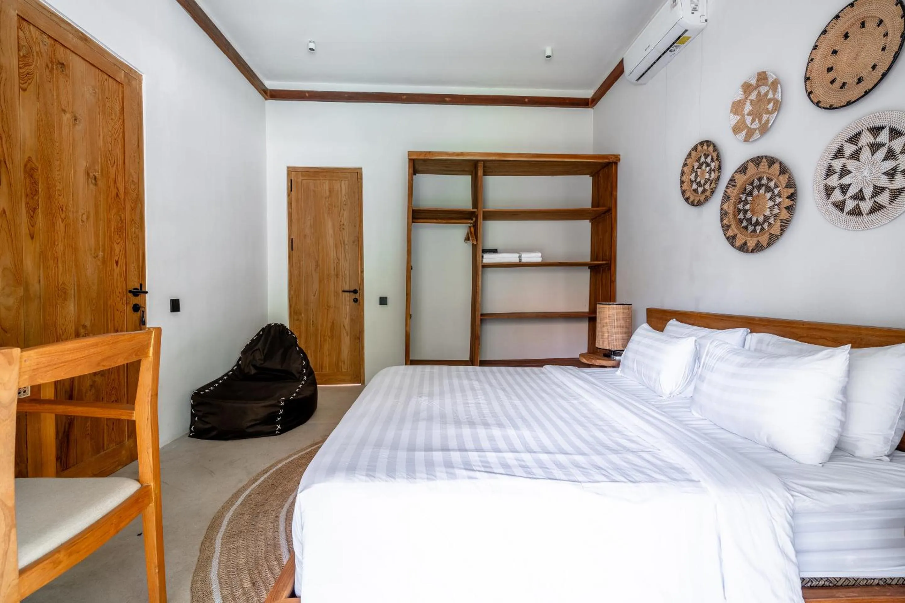 Bed in Hijau Villa by EVDEkimi - Charming 2BR escape with Pool, Outdoor Lounge, Lush Garden - New Year's Offer