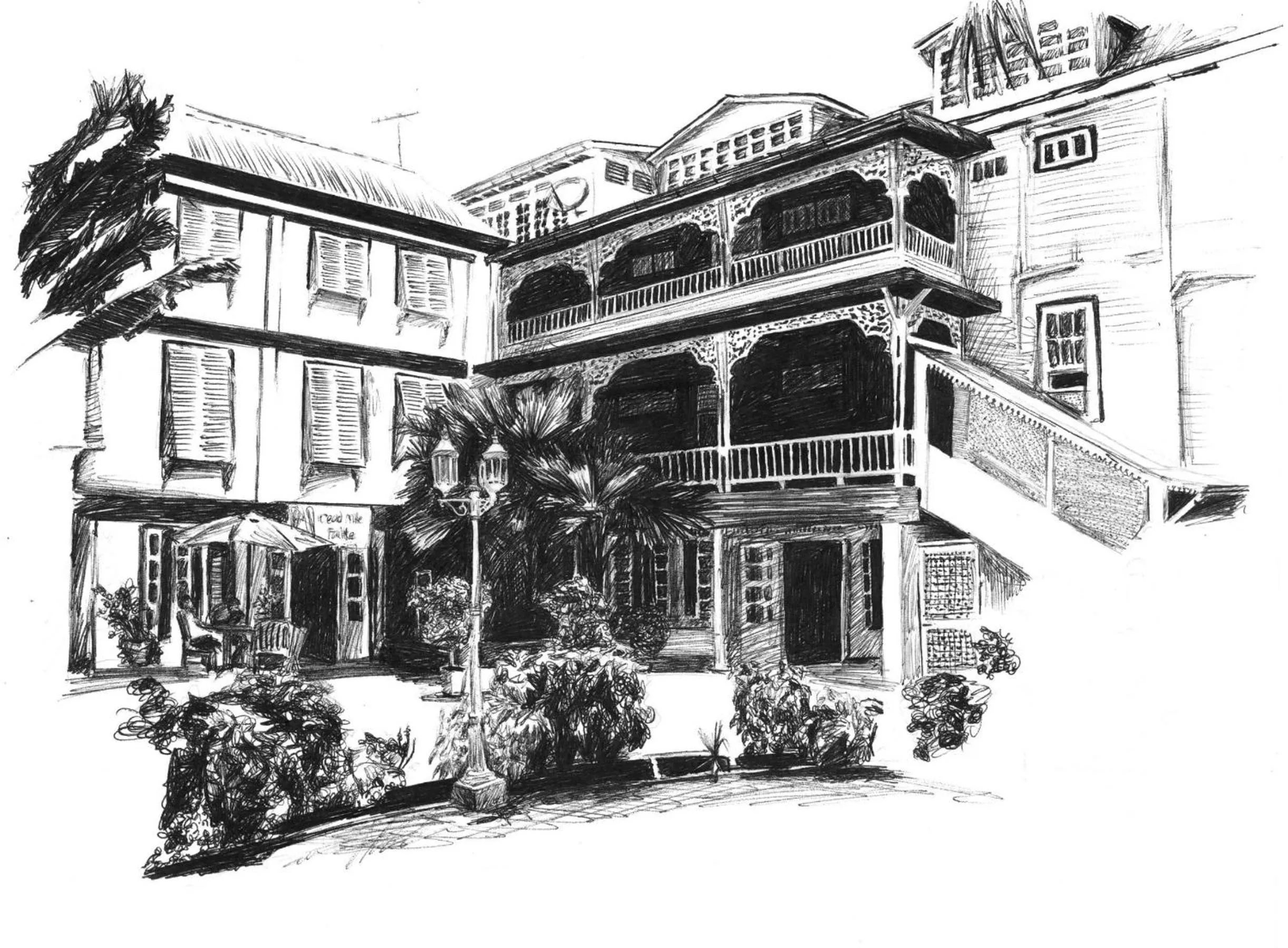 Street view in Cara Lodge Hotel