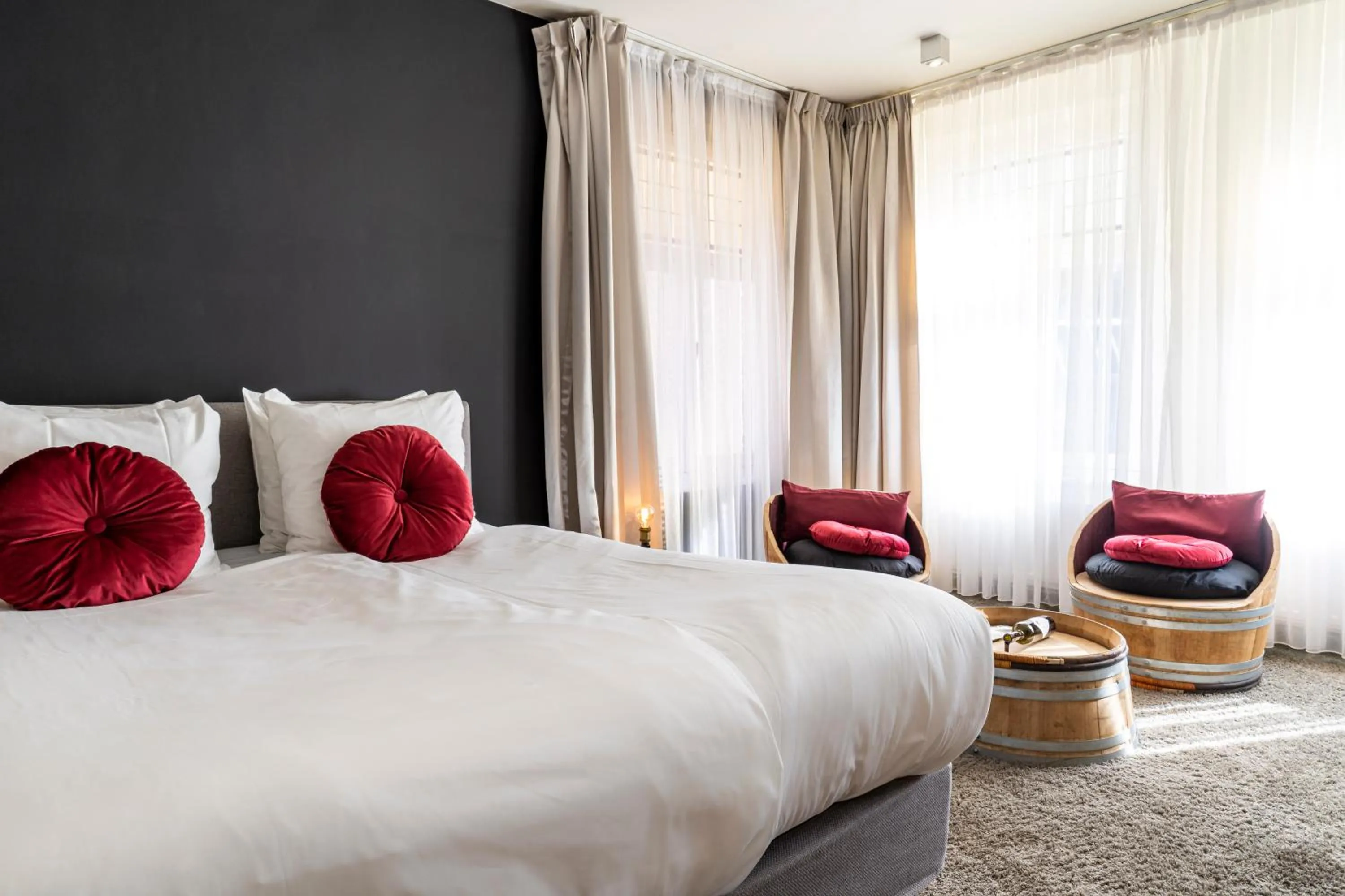 Bed in Dormio Wijnhotel Valkenburg