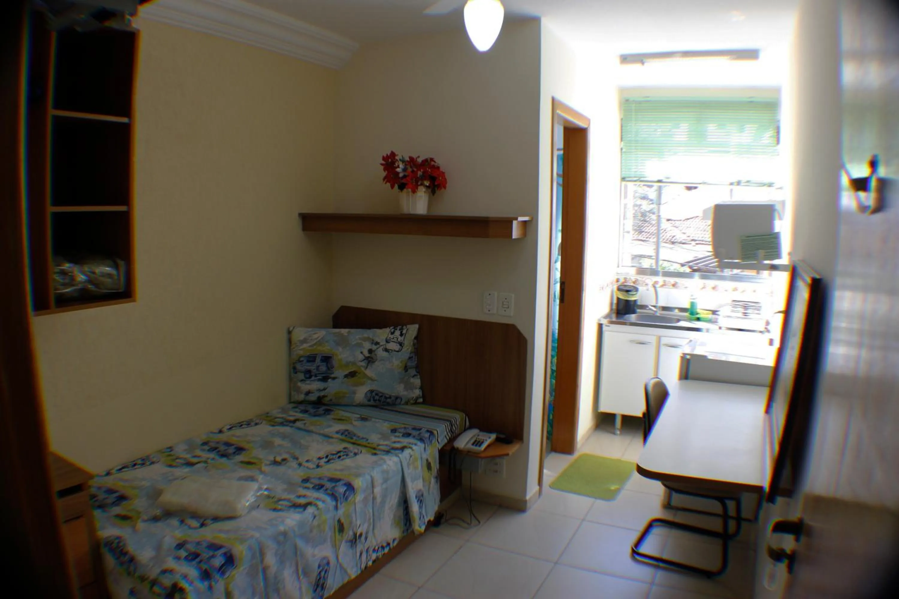 Bedroom, Bed in Flat Econômico Butantã