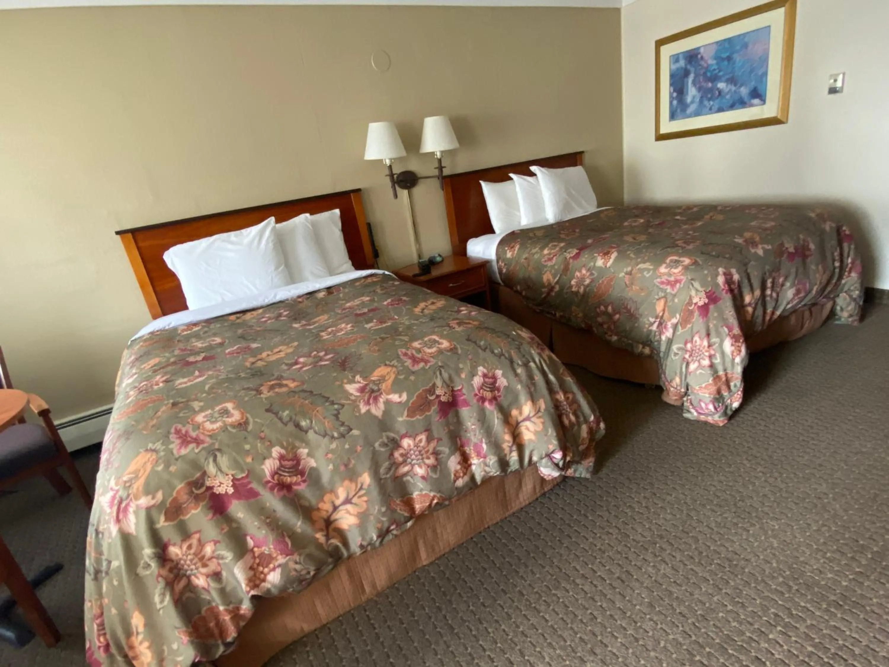 Bed in Snowshoe Motel