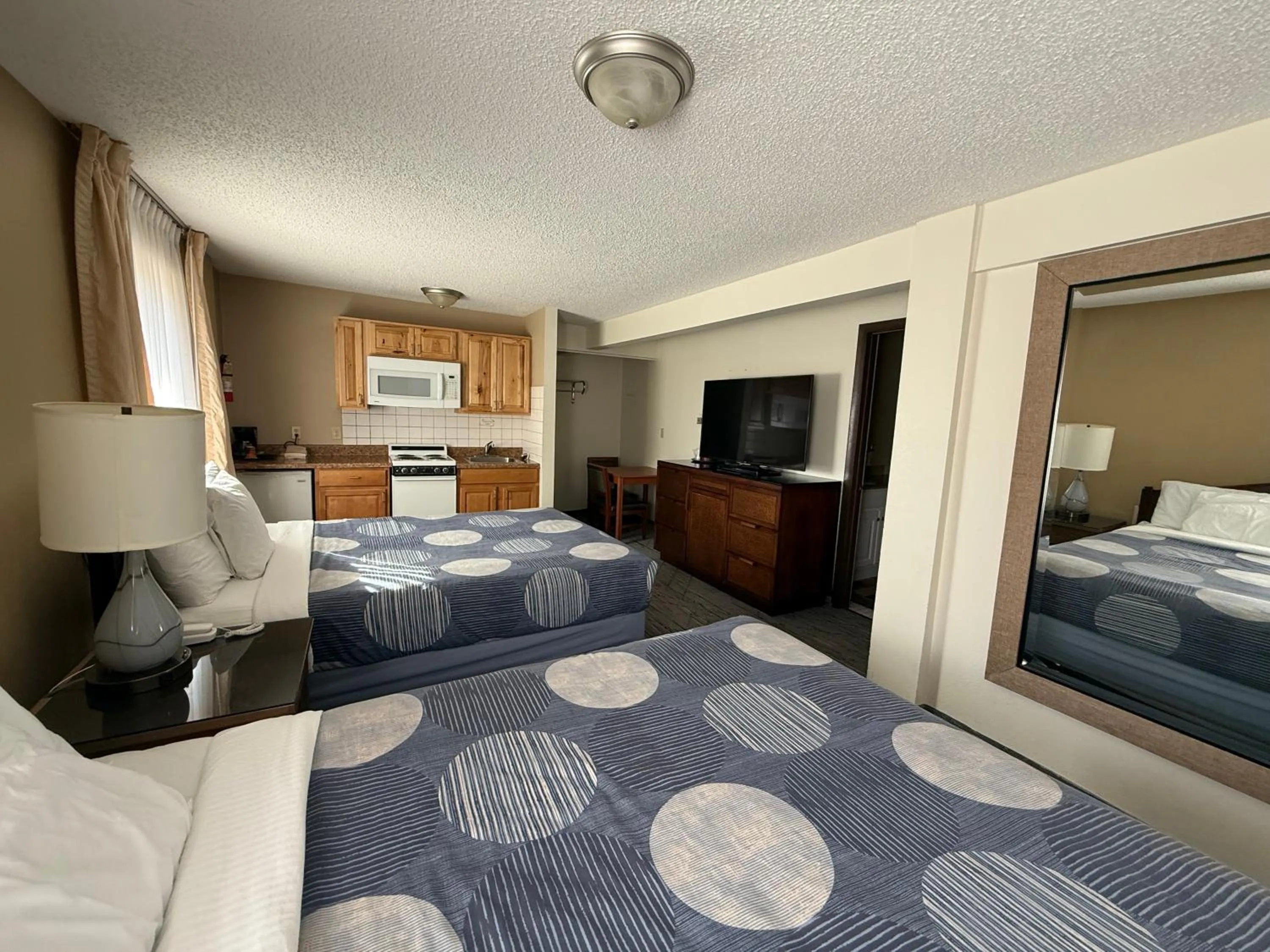 Bed in Snowshoe Motel