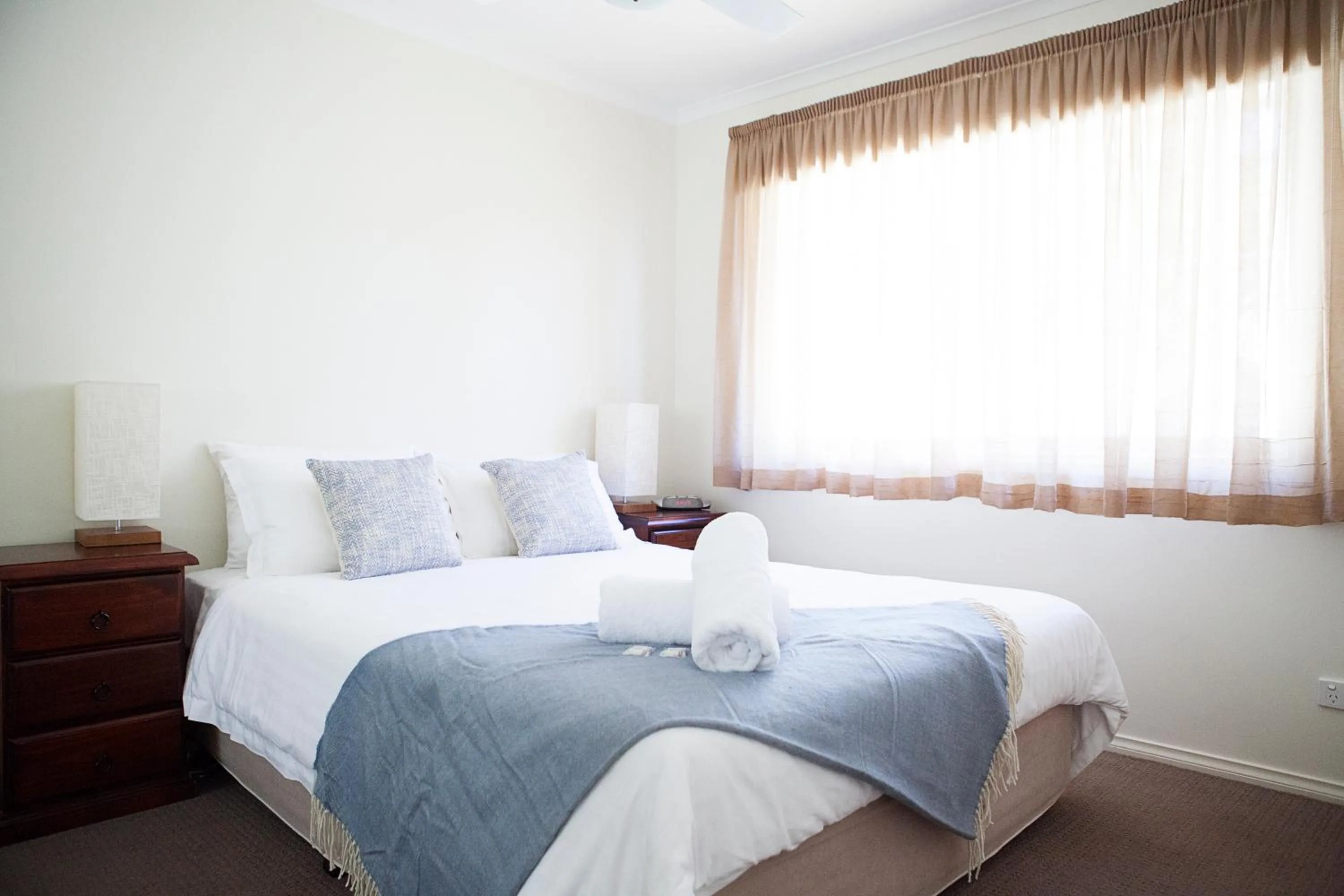 Bed in Echuca Moama Holiday Villas