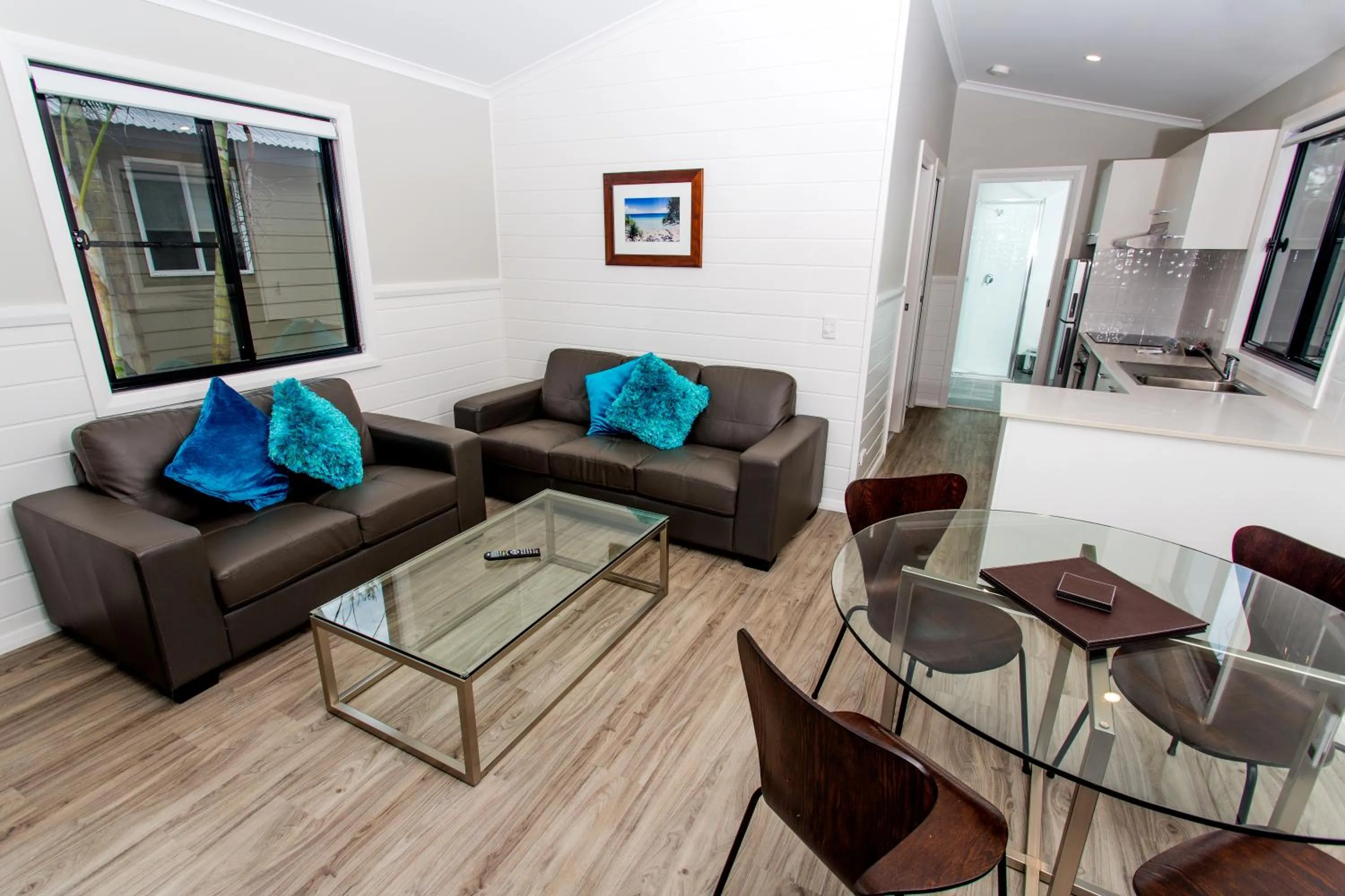 Living room in BIG4 Tweed Billabong Holiday Park