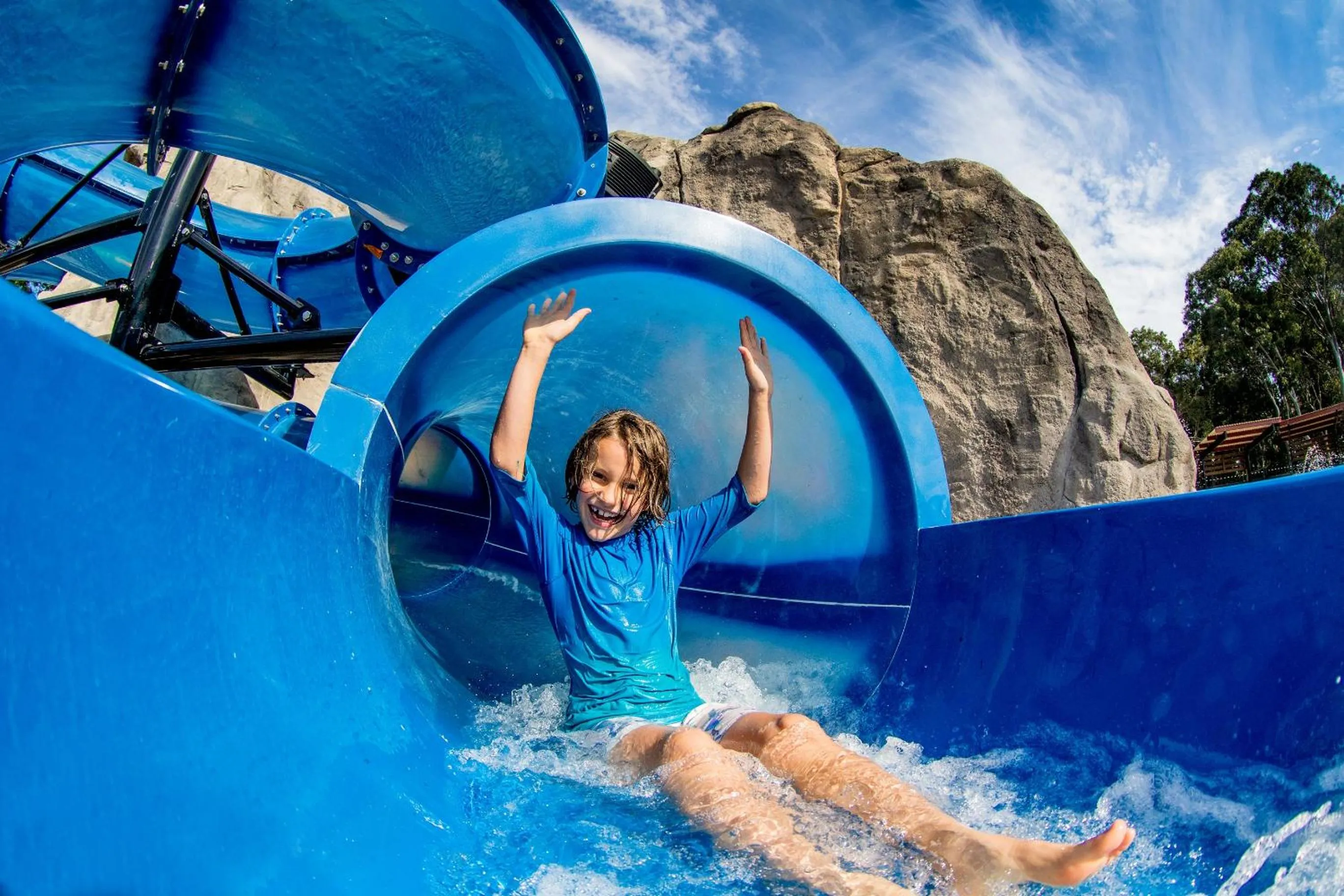Aqua park in BIG4 Tweed Billabong Holiday Park