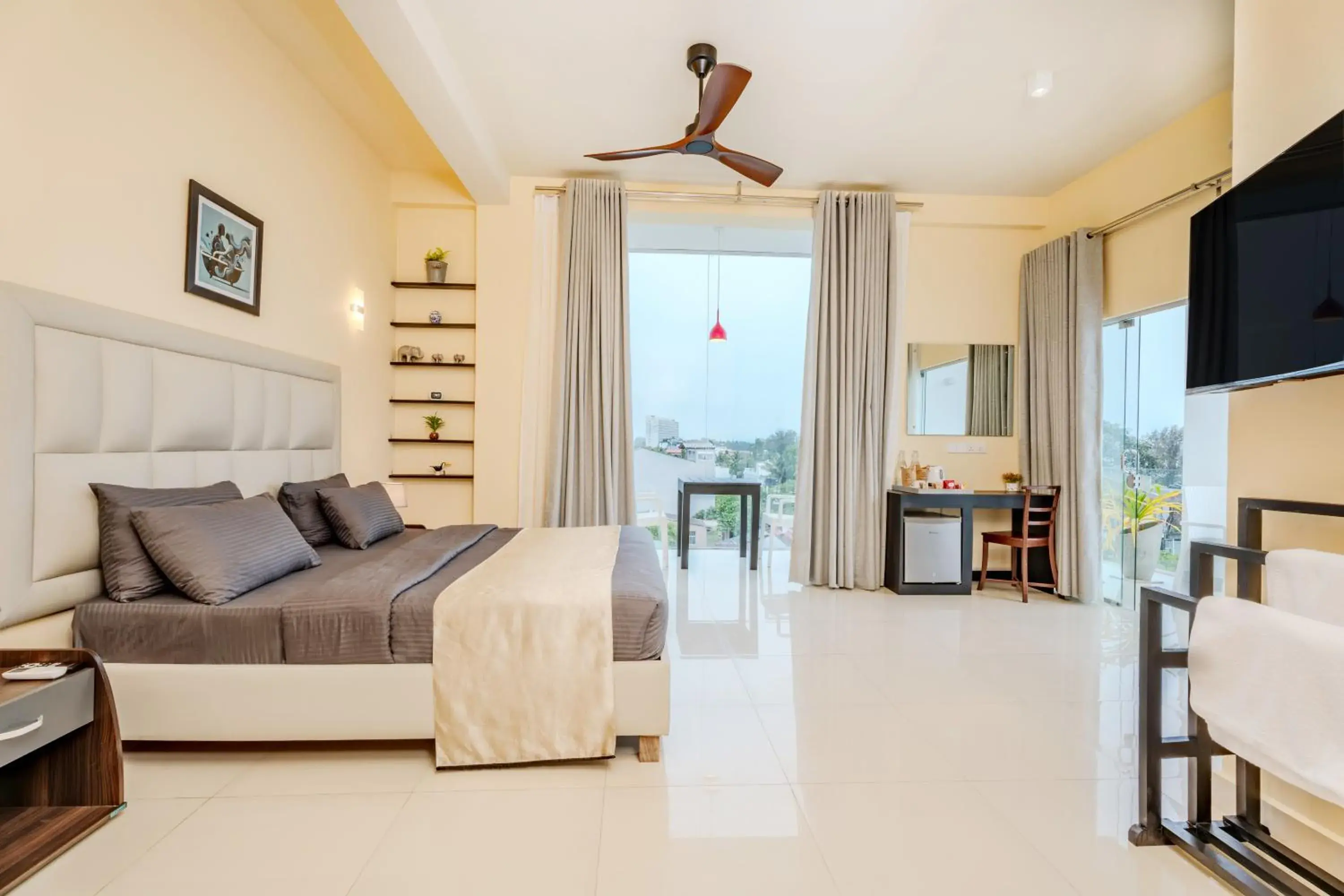 Bedroom, Bed in Mzion Hotel Weligama Bedroom, Bed in Mzion Hotel Weligama