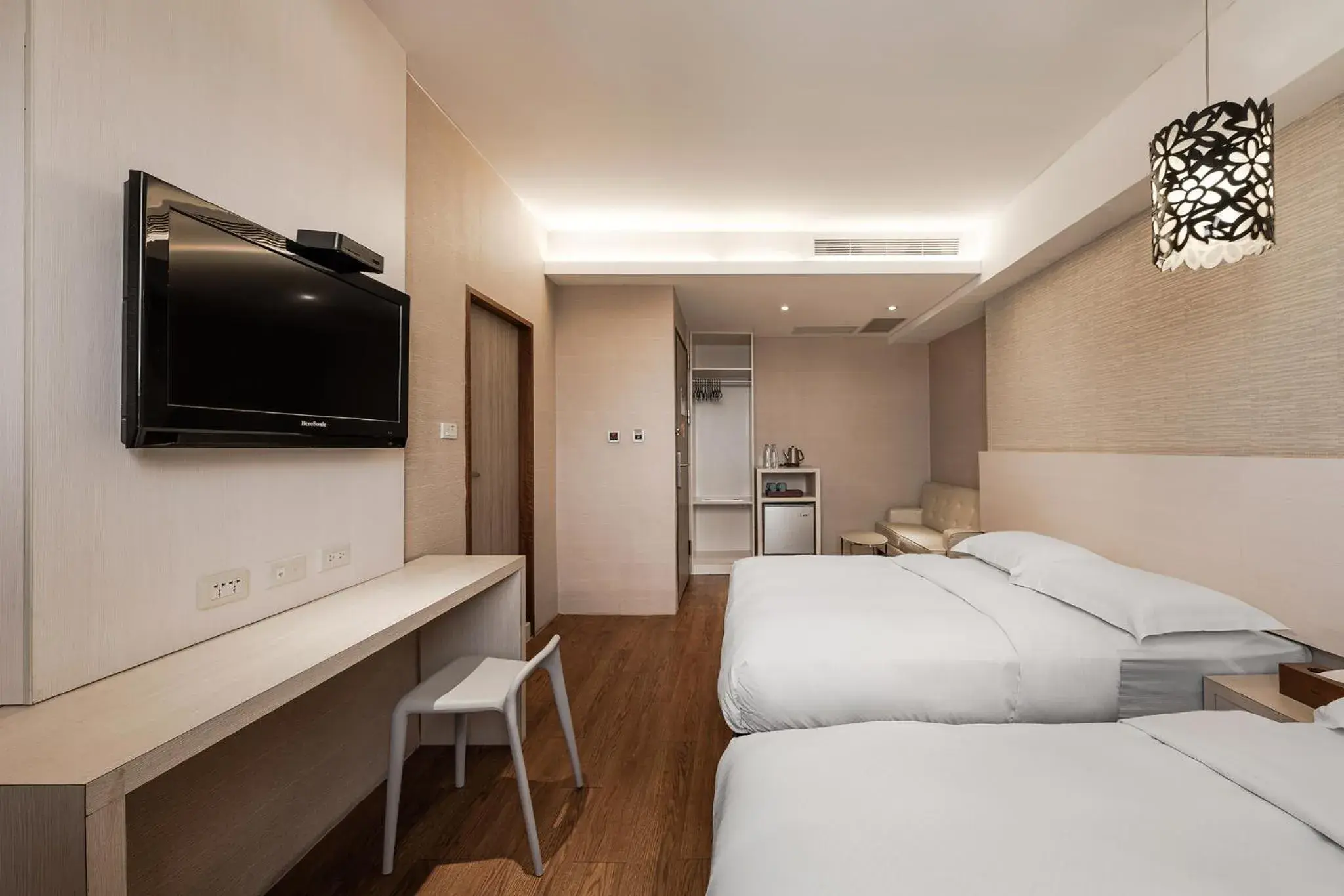 Bed in The Riverside Hotel Hengchun Bed in The Riverside Hotel Hengchun