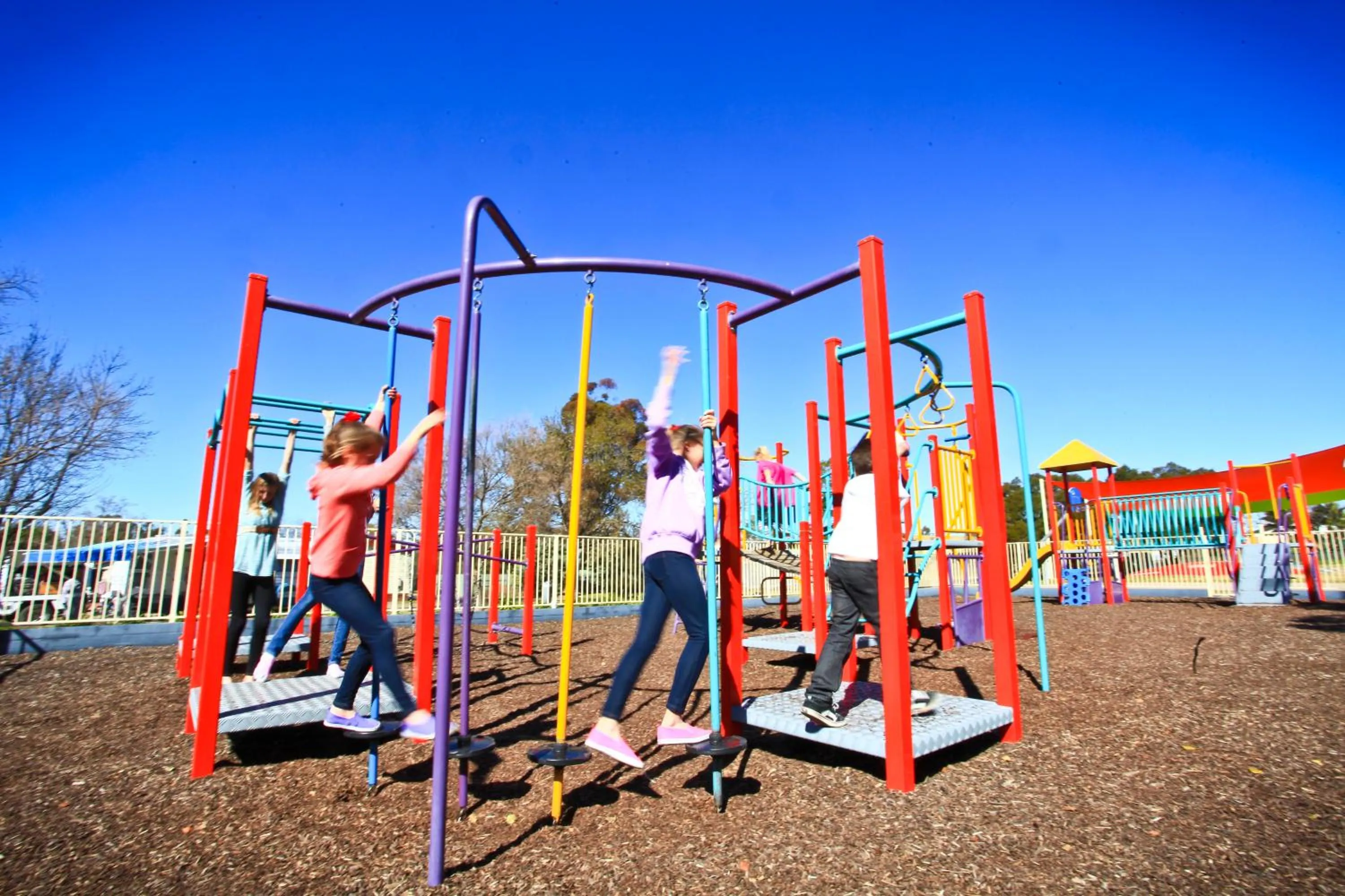 Children play ground in NRMA Dubbo Holiday Park