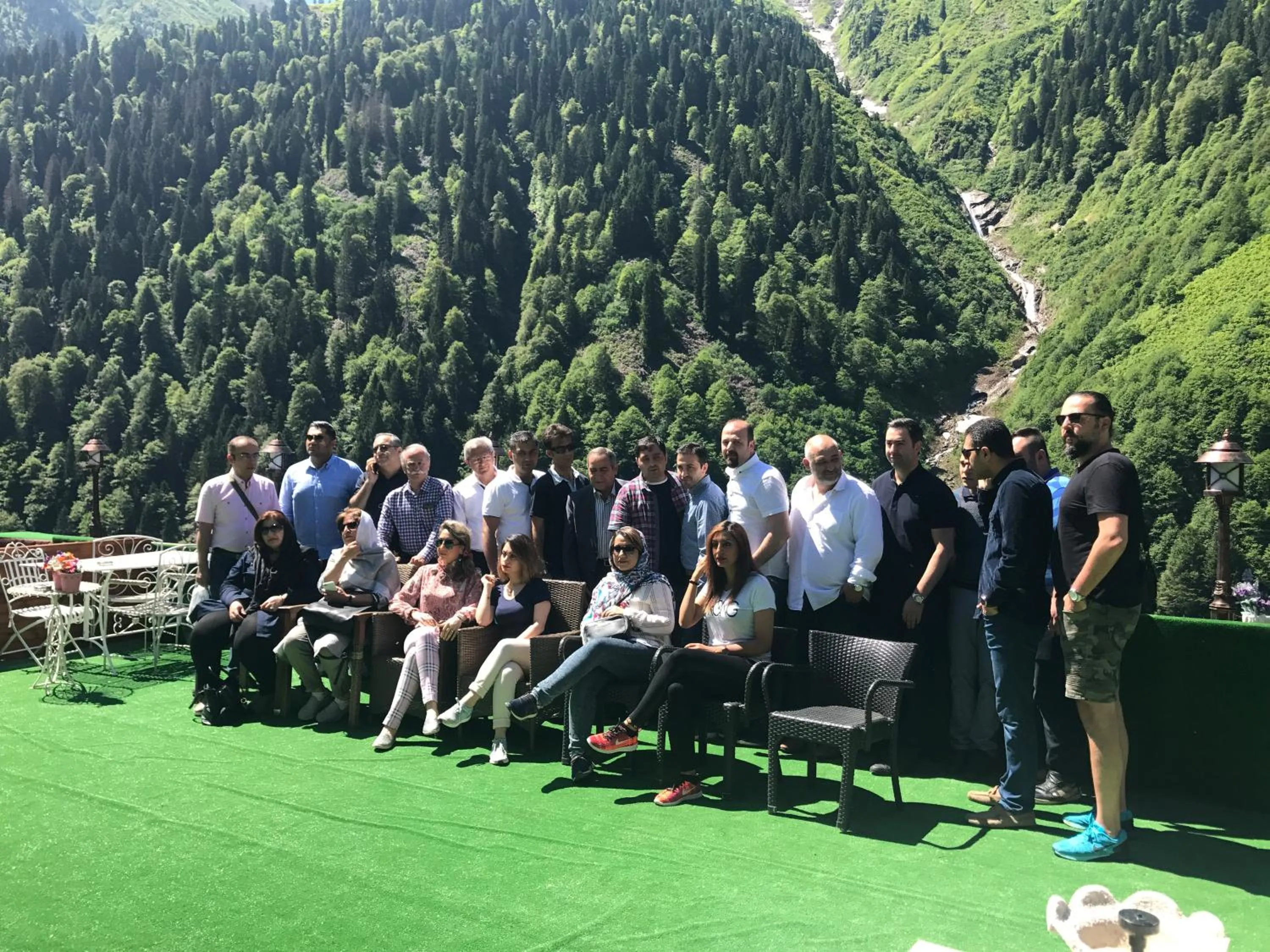 group of guests in Ayder Doga Resort