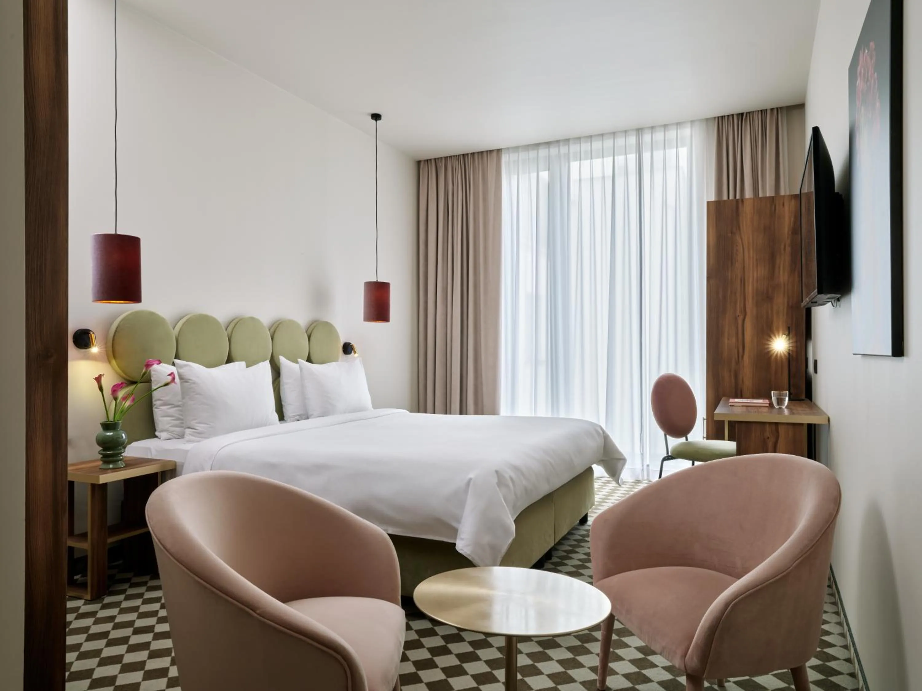 Bed in Hotel Pietryna