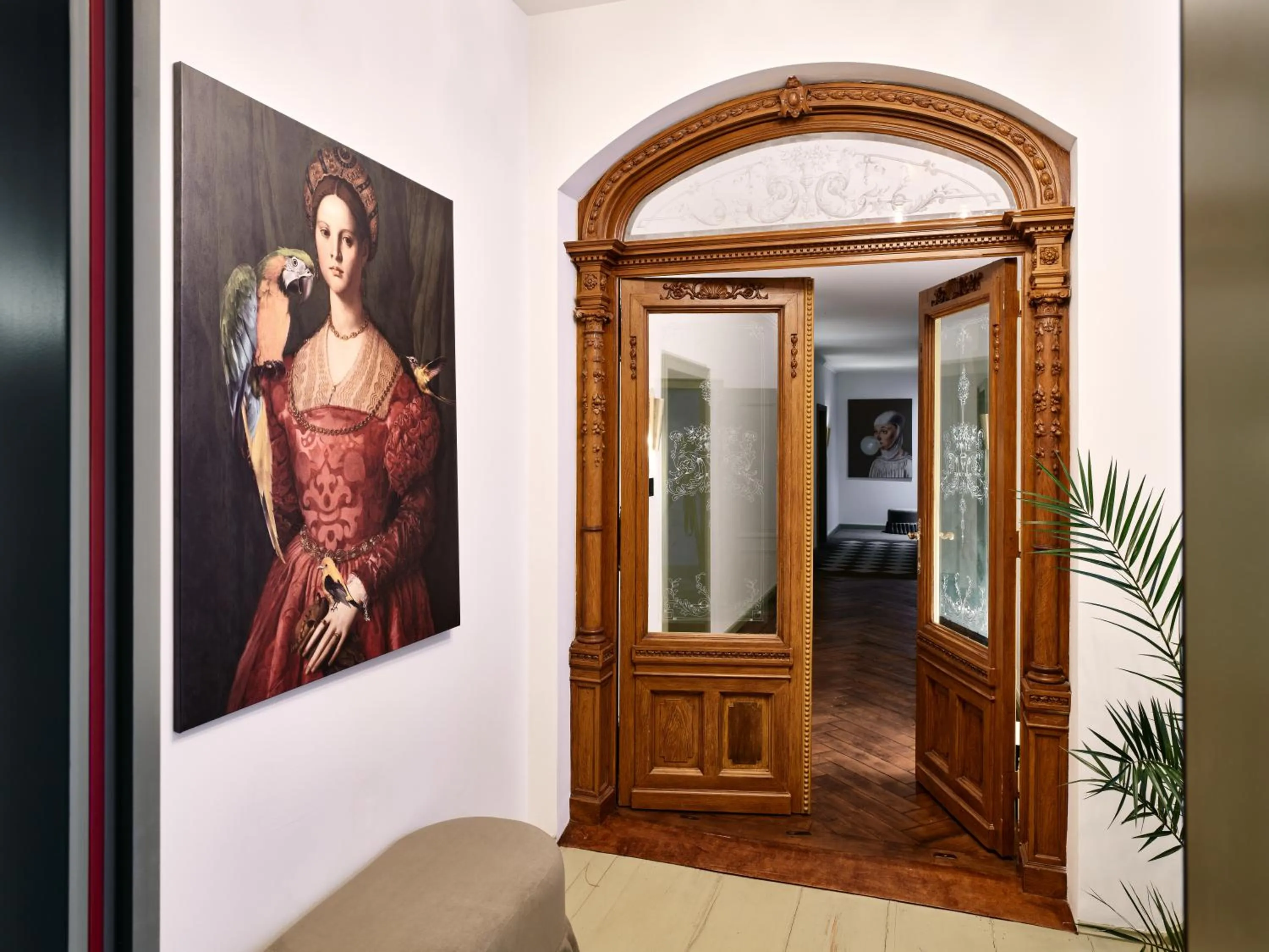 Lobby or reception in Hotel Pietryna