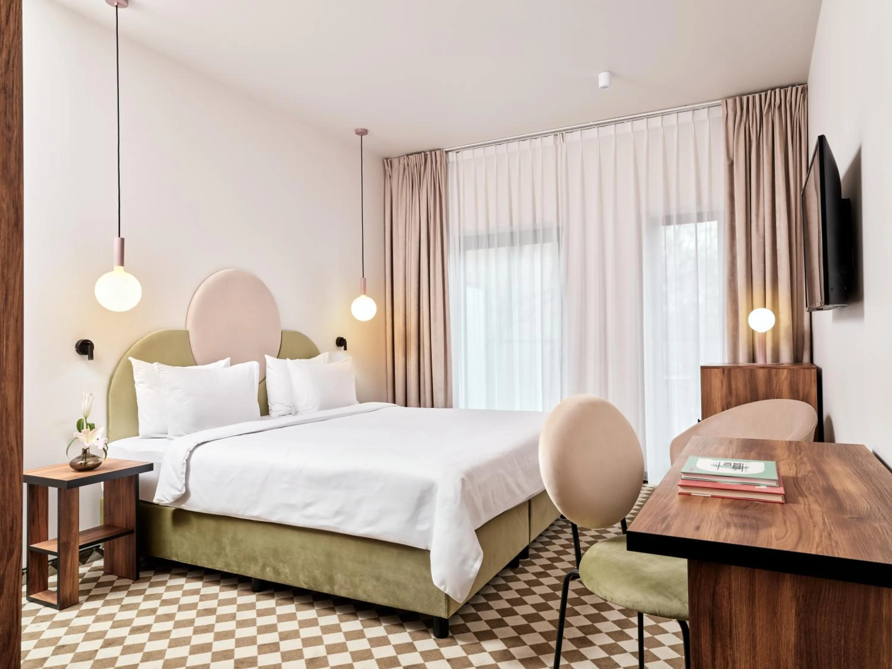 Bed in Hotel Pietryna